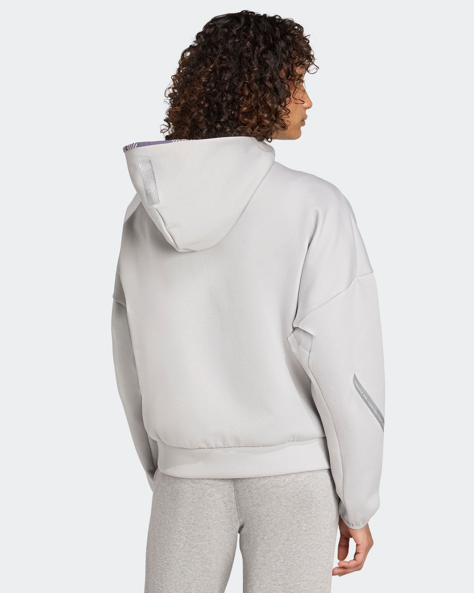 Womens Silver Arrows Full-Zip Hoody Grey