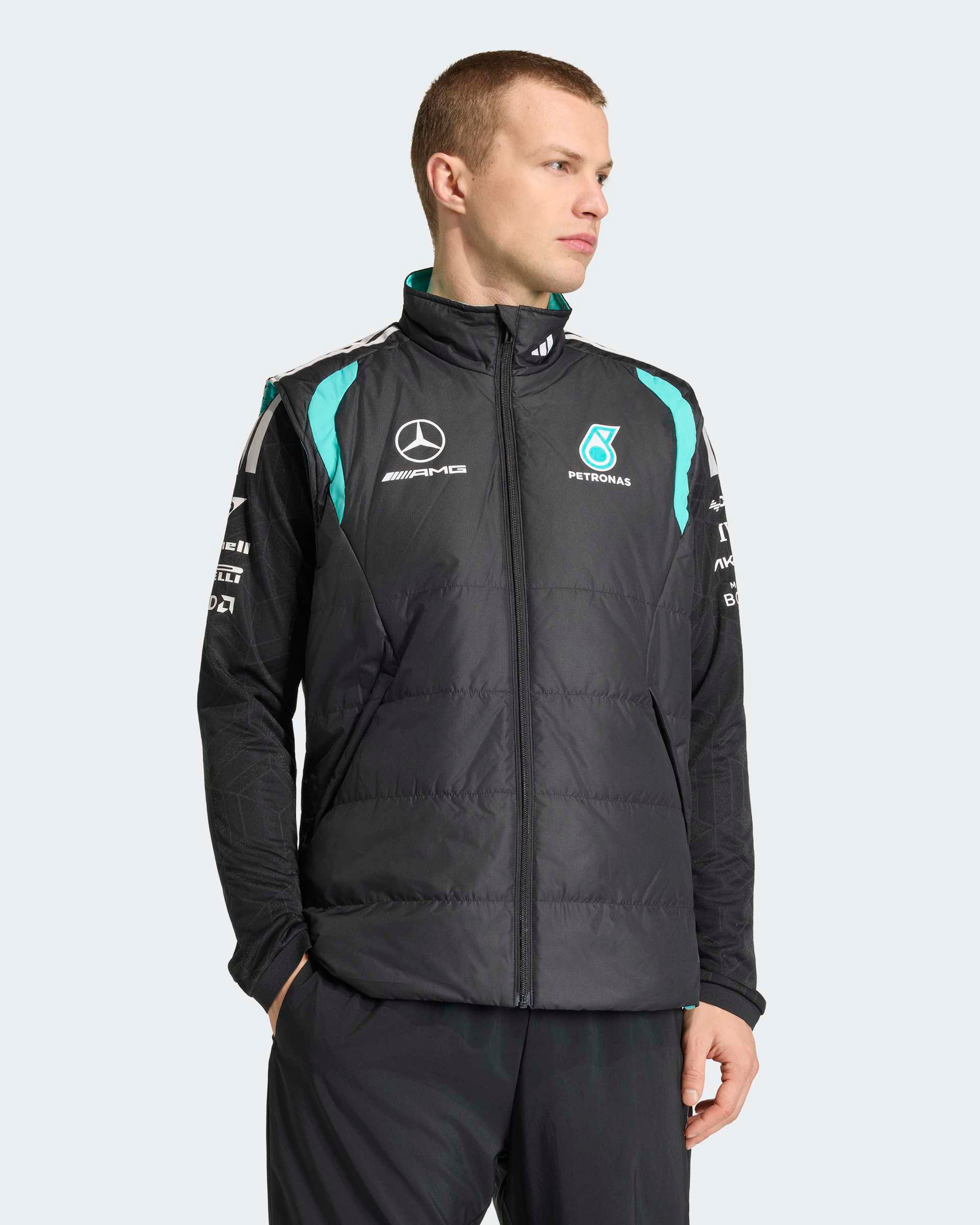 Men's 2026 Mechanics Vest Black | Mercedes-AMG PETRONAS F1 Team