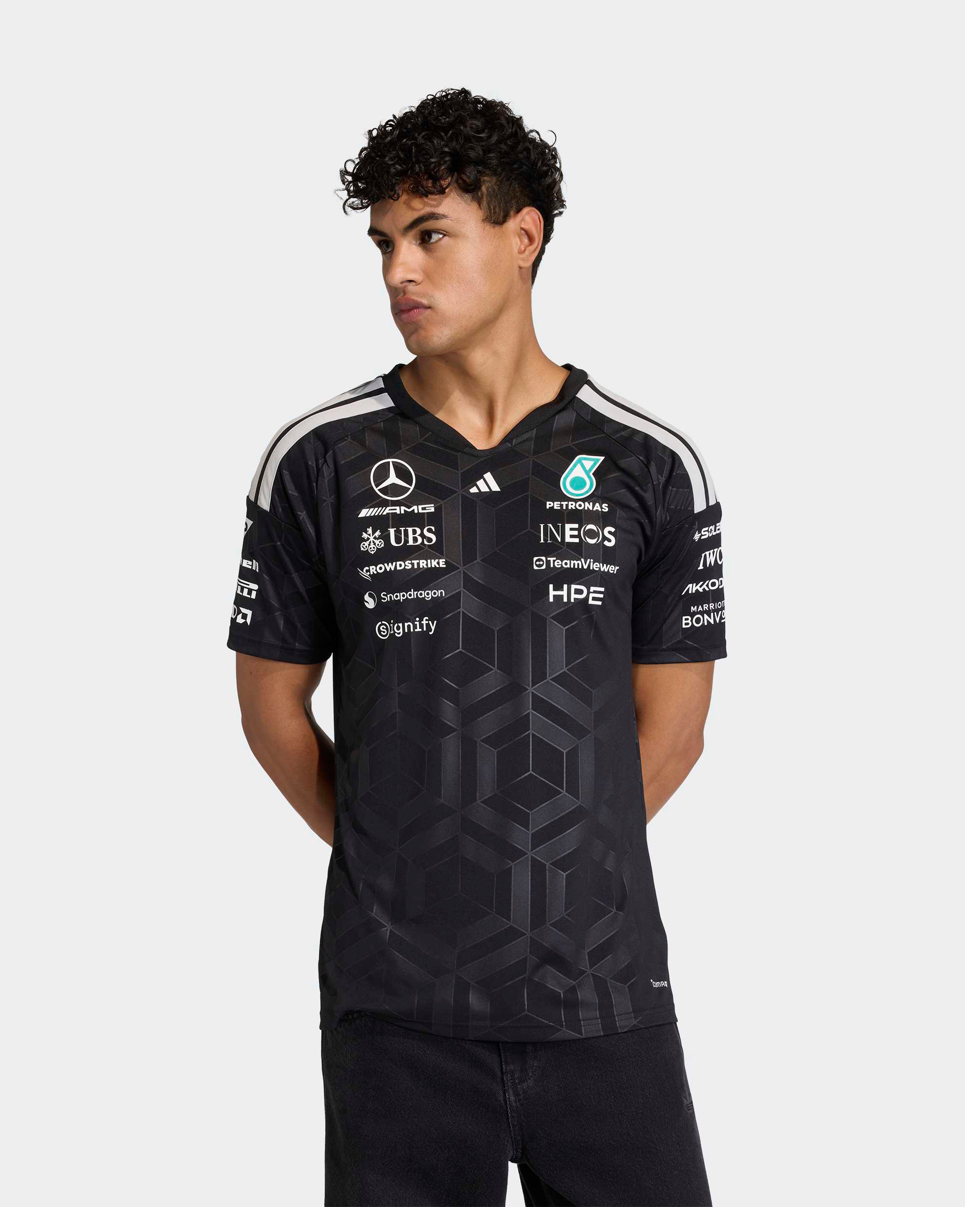 Men's 2026 Team Driver T-shirt - Black | Mercedes-AMG PETRONAS F1