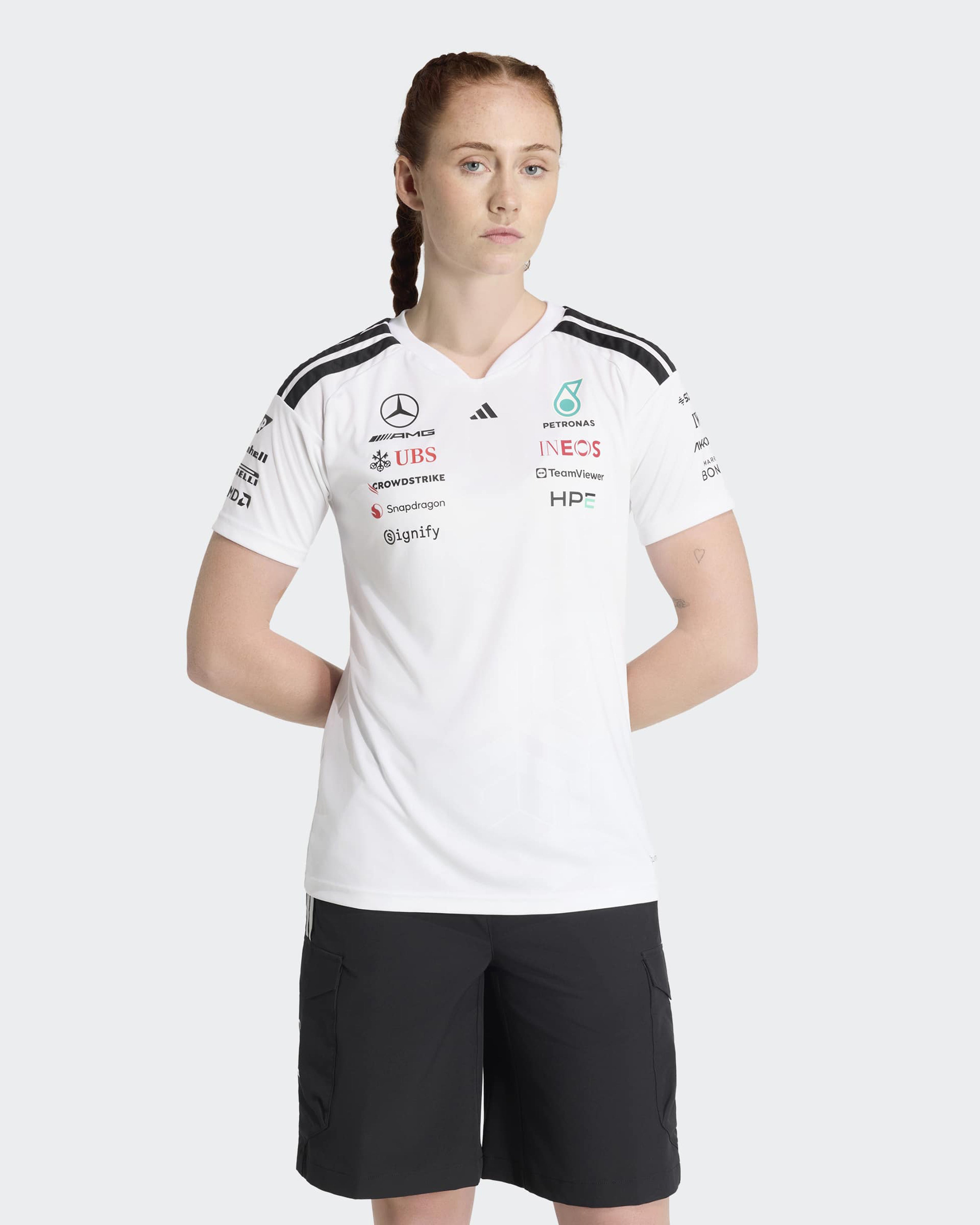 Women's 2026 Team Driver Tee - White | Mercedes-AMG PETRONAS F1