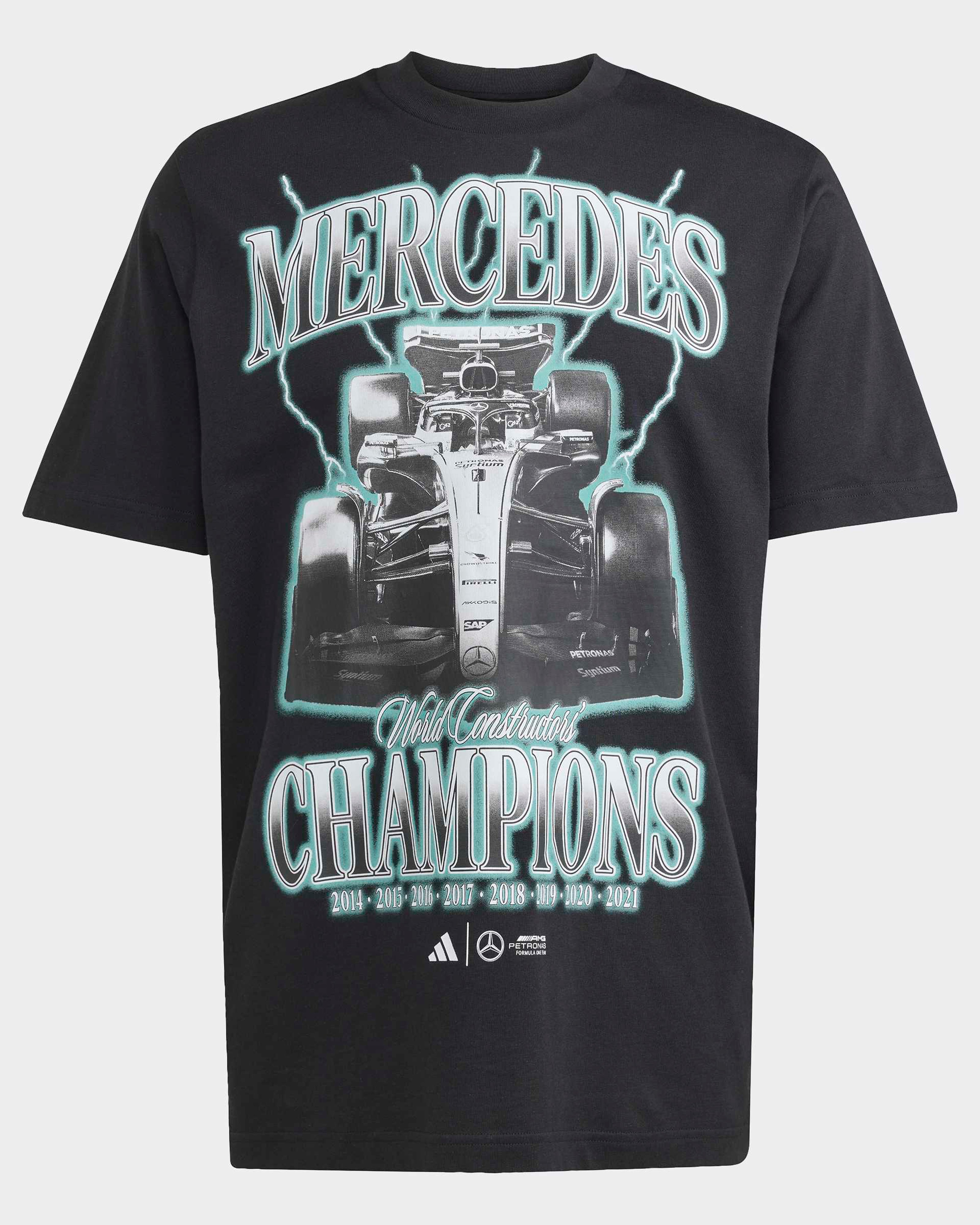 Mens Champions Graphic T-shirt Black | Official Mercedes-AMG