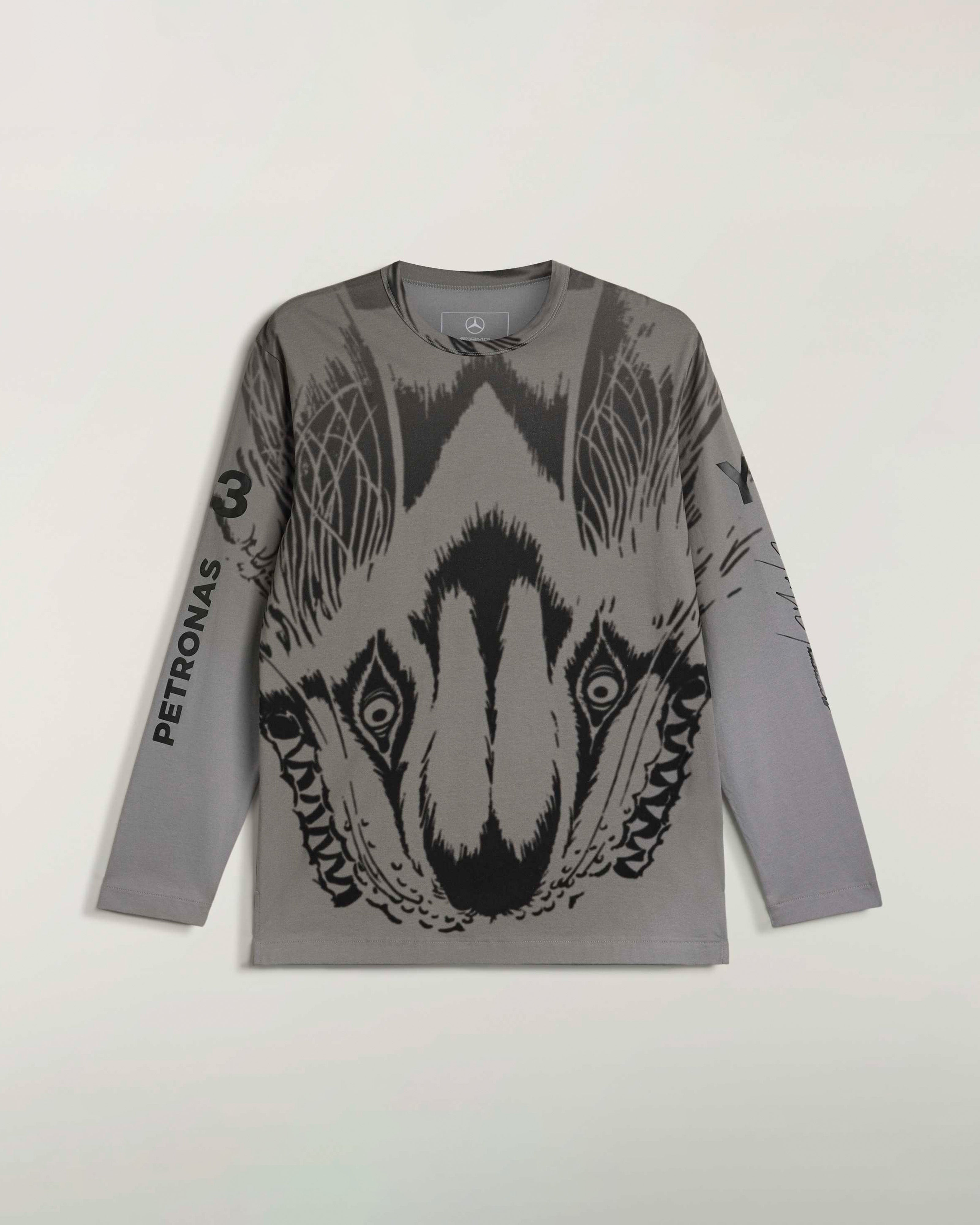 Y-3 Wolf Long-Sleeve T-shirt - Black | Mercedes-AMG PETRONAS F1