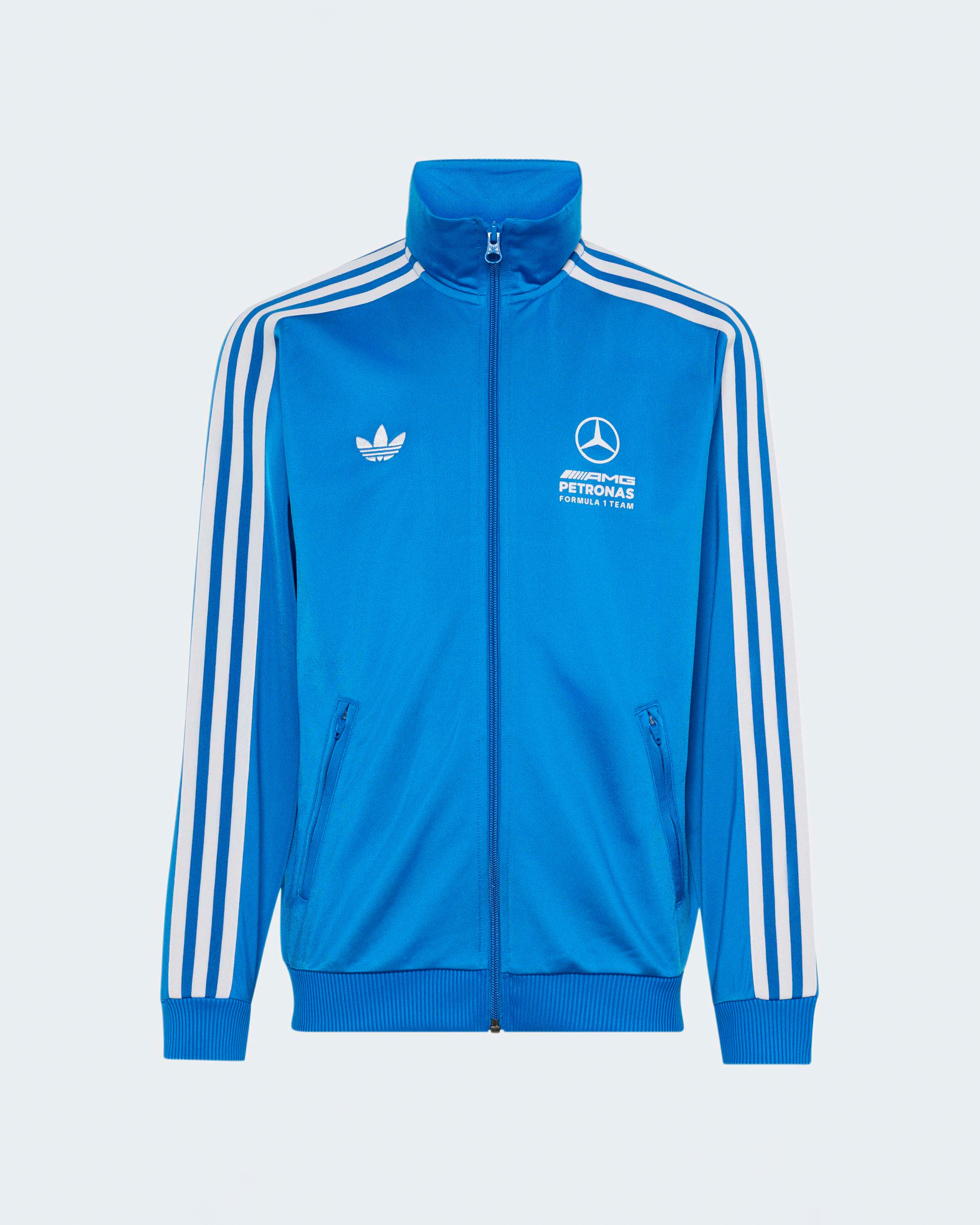  Mercedes F1 Petronas ジャージ M 新品未使用 Mercedes-AMG PETRONAS F1 Team Kids Blue Wonder Track Top - Blue