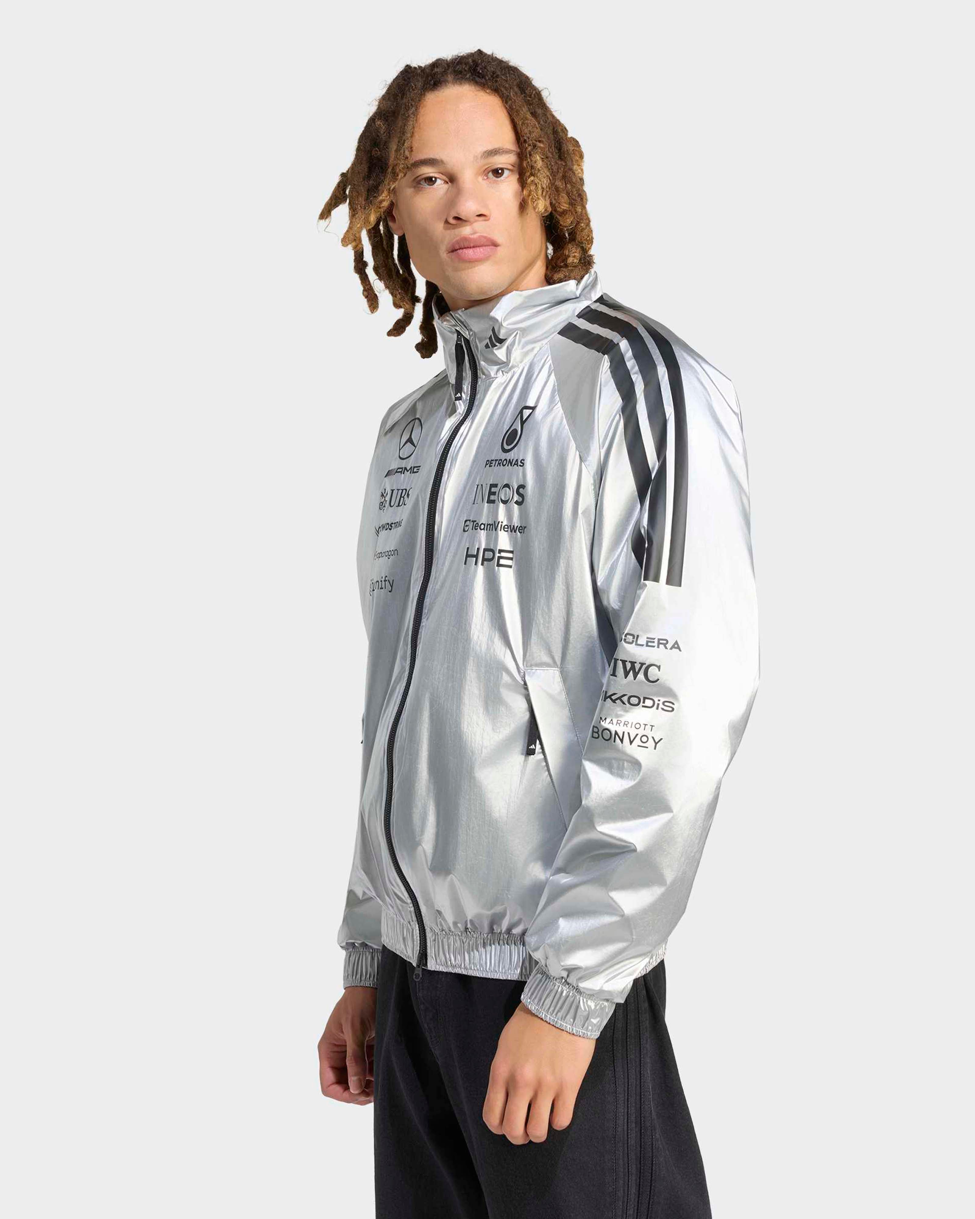 2026 Unisex Silver Jacket | Mercedes-AMG PETRONAS F1 Team x adidas