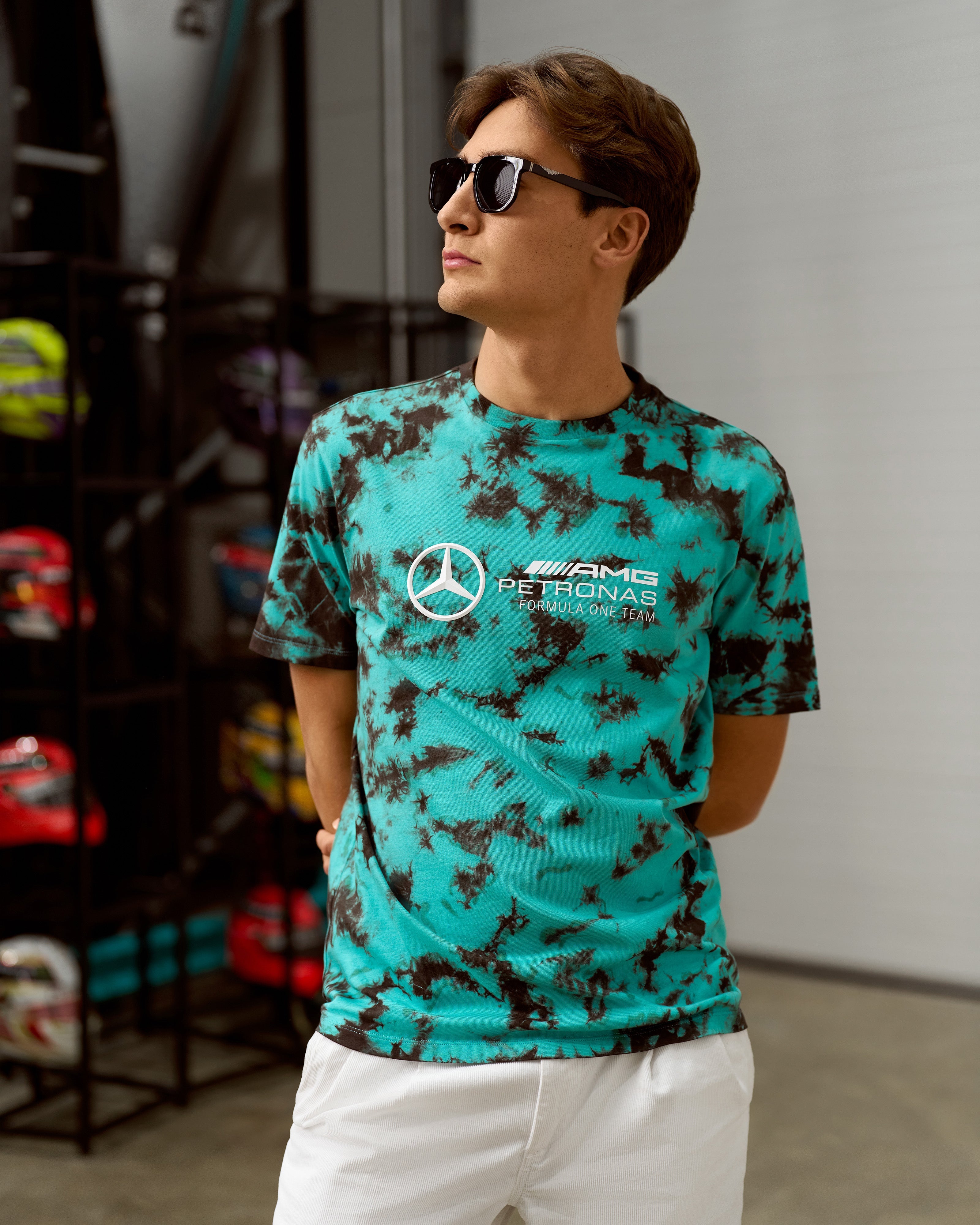 Mens Tie Dye Tee Multicolour | Official Mercedes-AMG PETRONAS F1