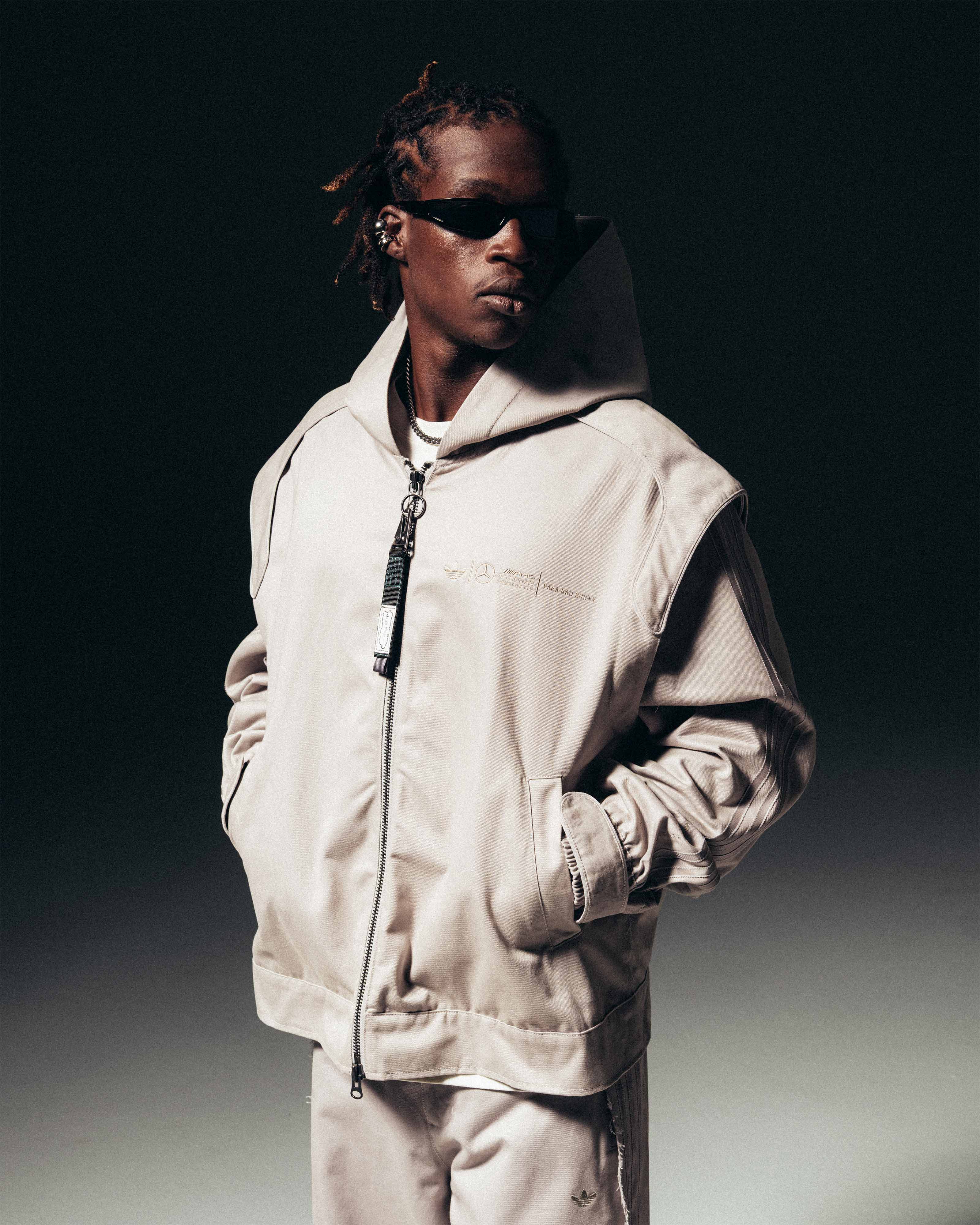 adidas para Bad Bunny x Mercedes-AMG F1 Racing Zip Up Track Top