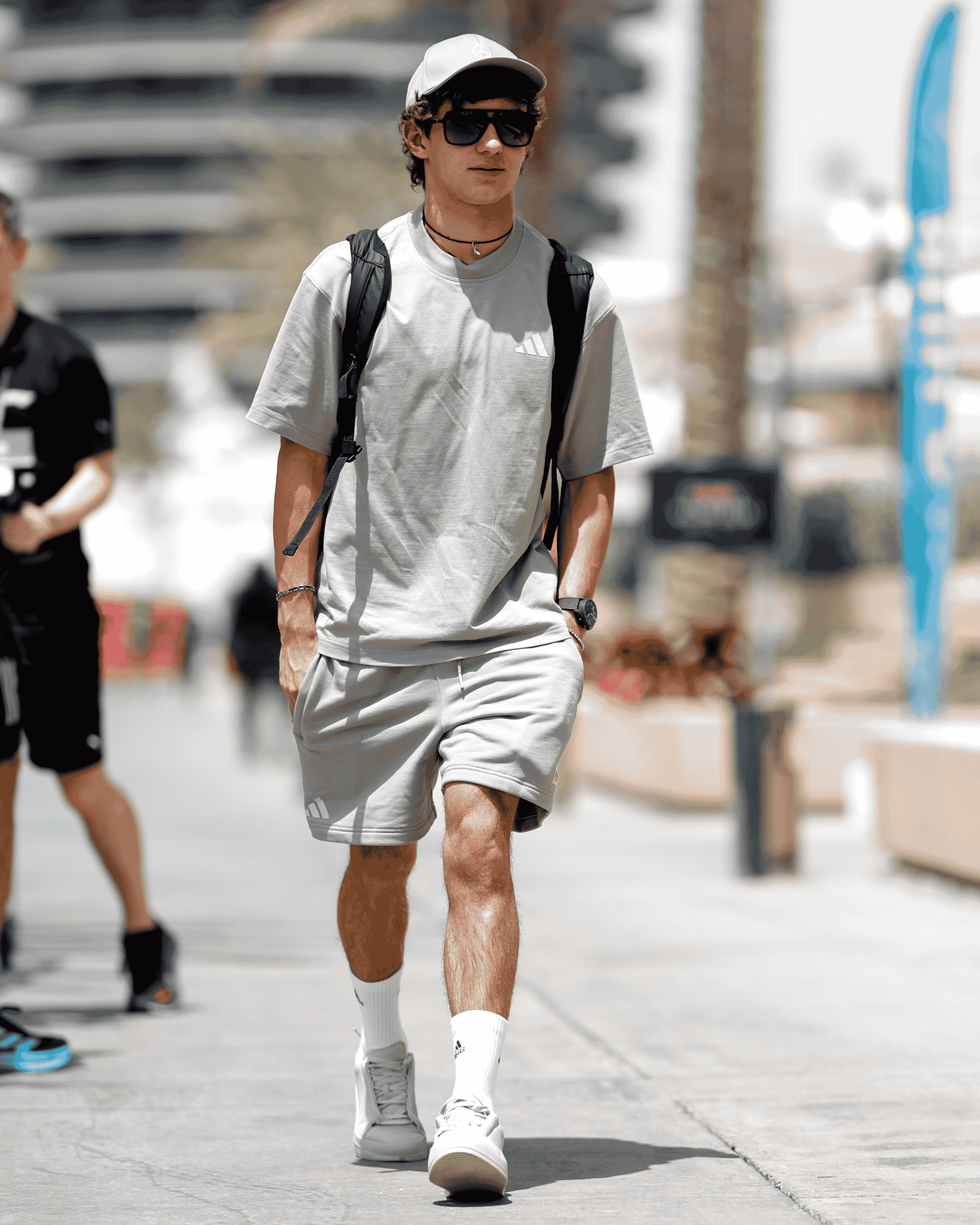 Mens Premium Sweat Shorts Beige