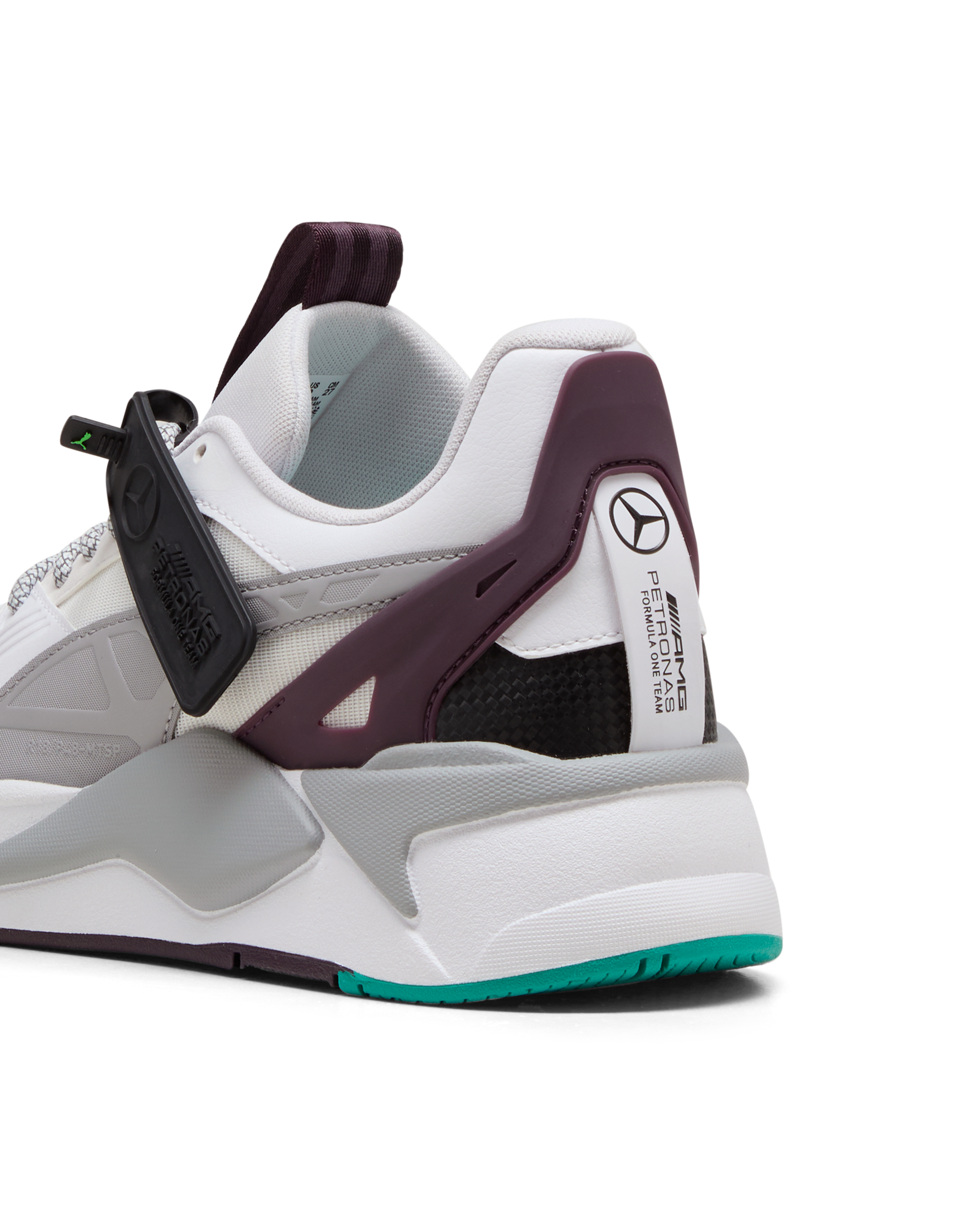 Mens Puma RS X T Trainers Midnight Plum Official Mercedes AMG PETRONAS F1 Team Store