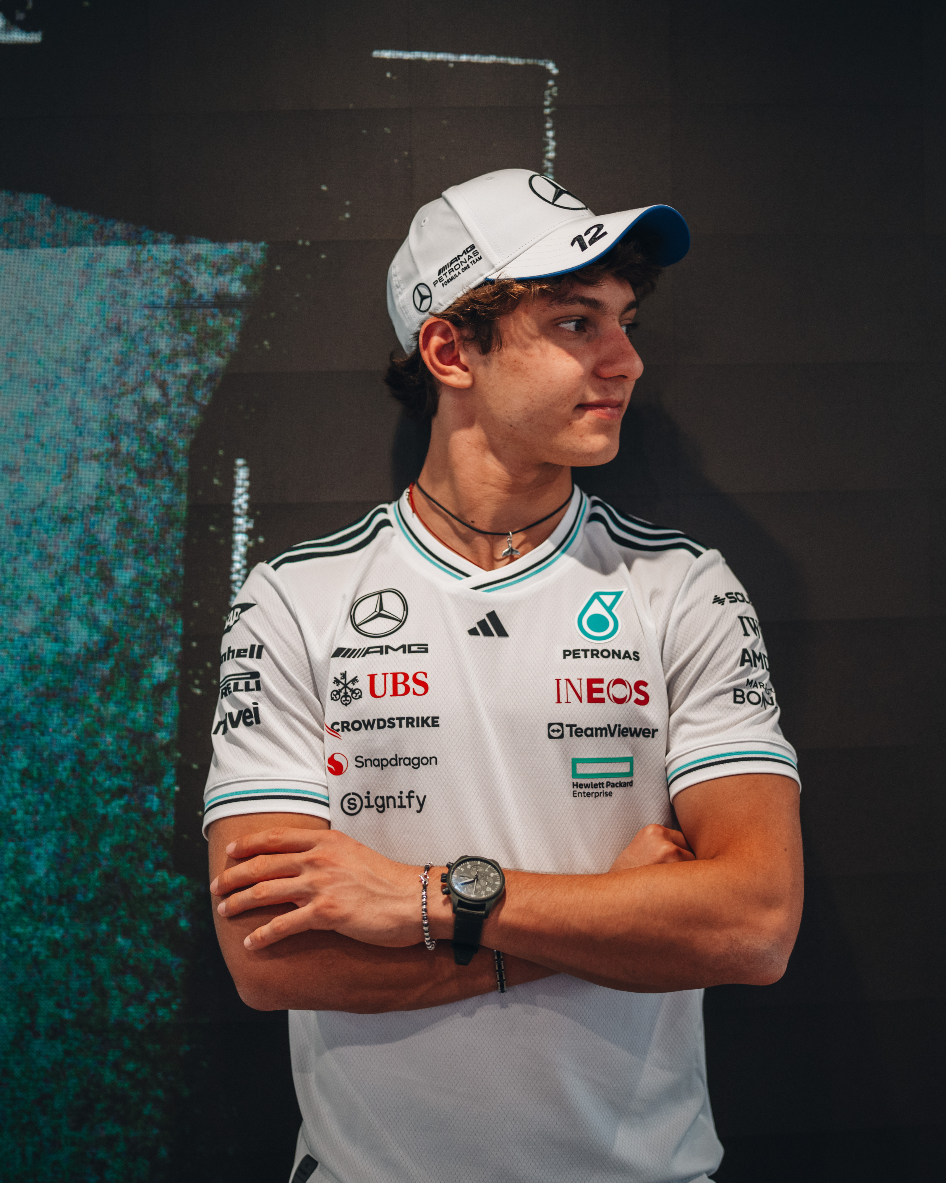 Kimi Antonelli 2025 Team Driver Cap White