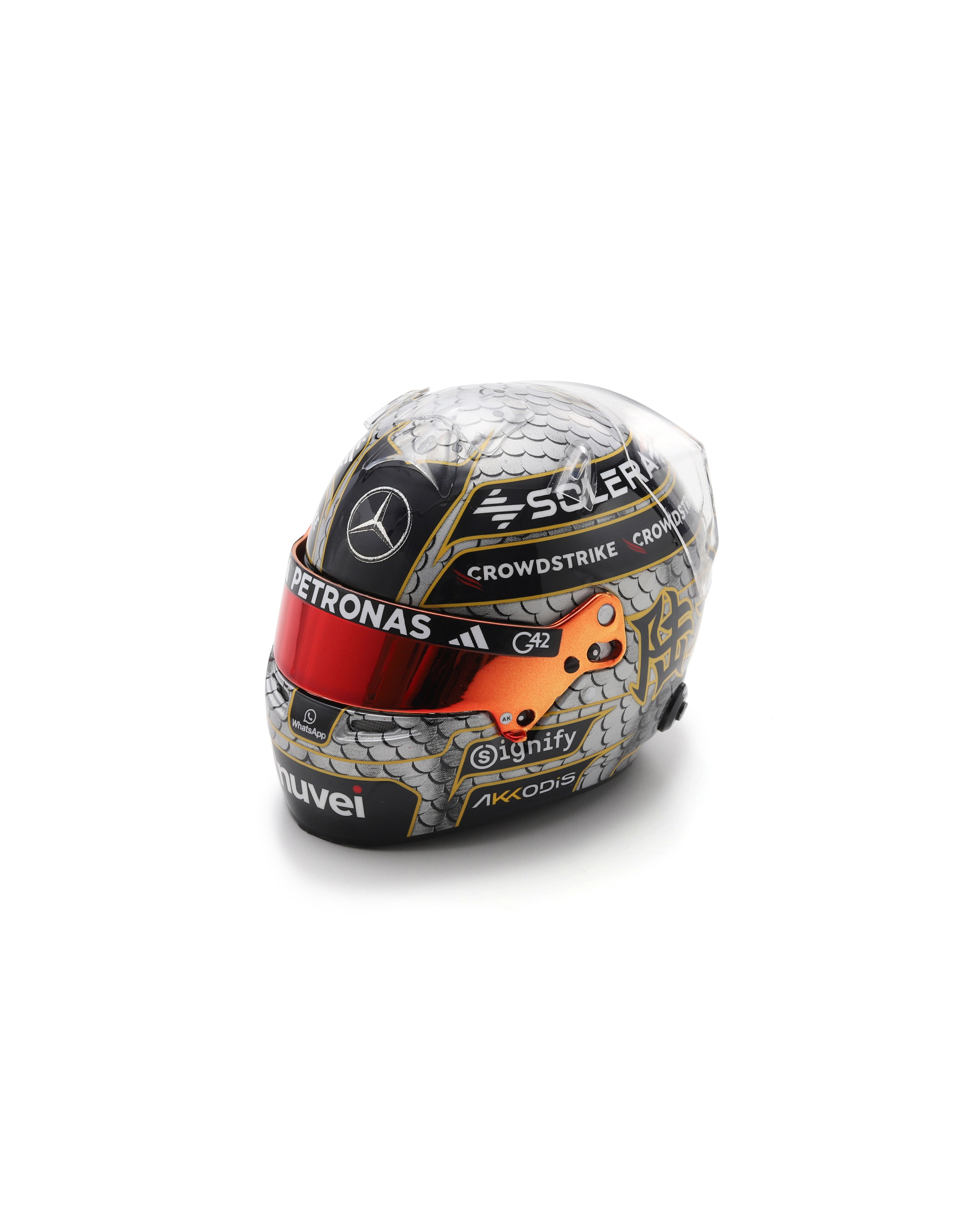 George Russell Chinese GP 2025 Sparks Helmet 1:5