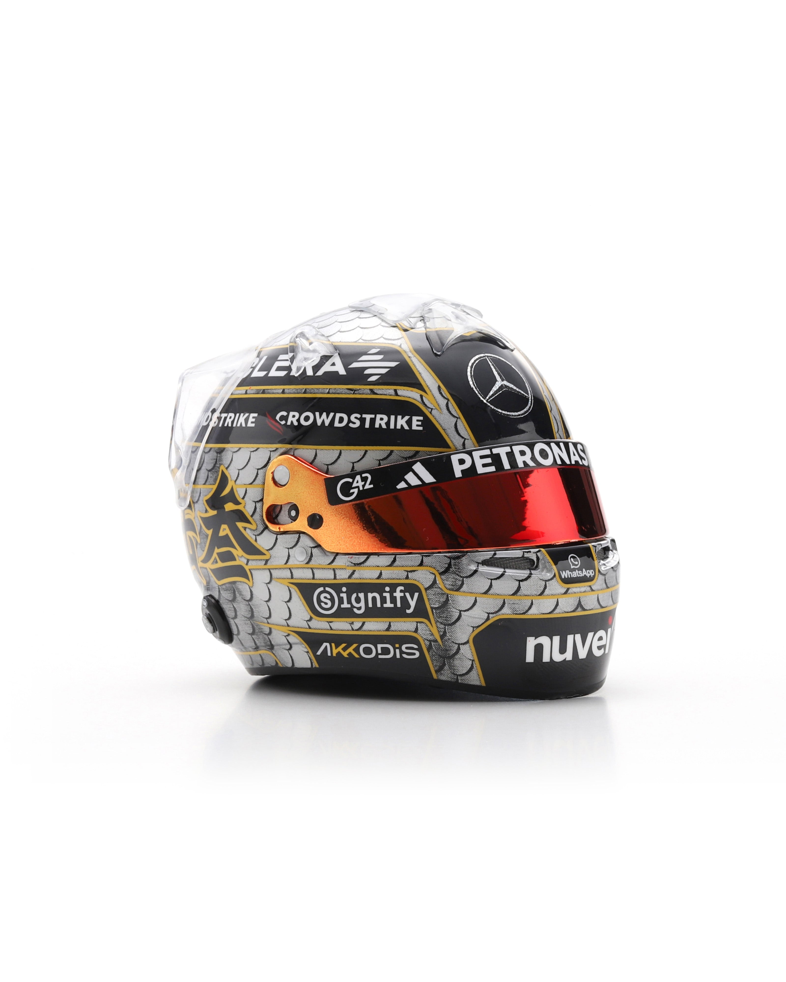 George Russell Chinese GP 2025 Sparks Helmet 1:5