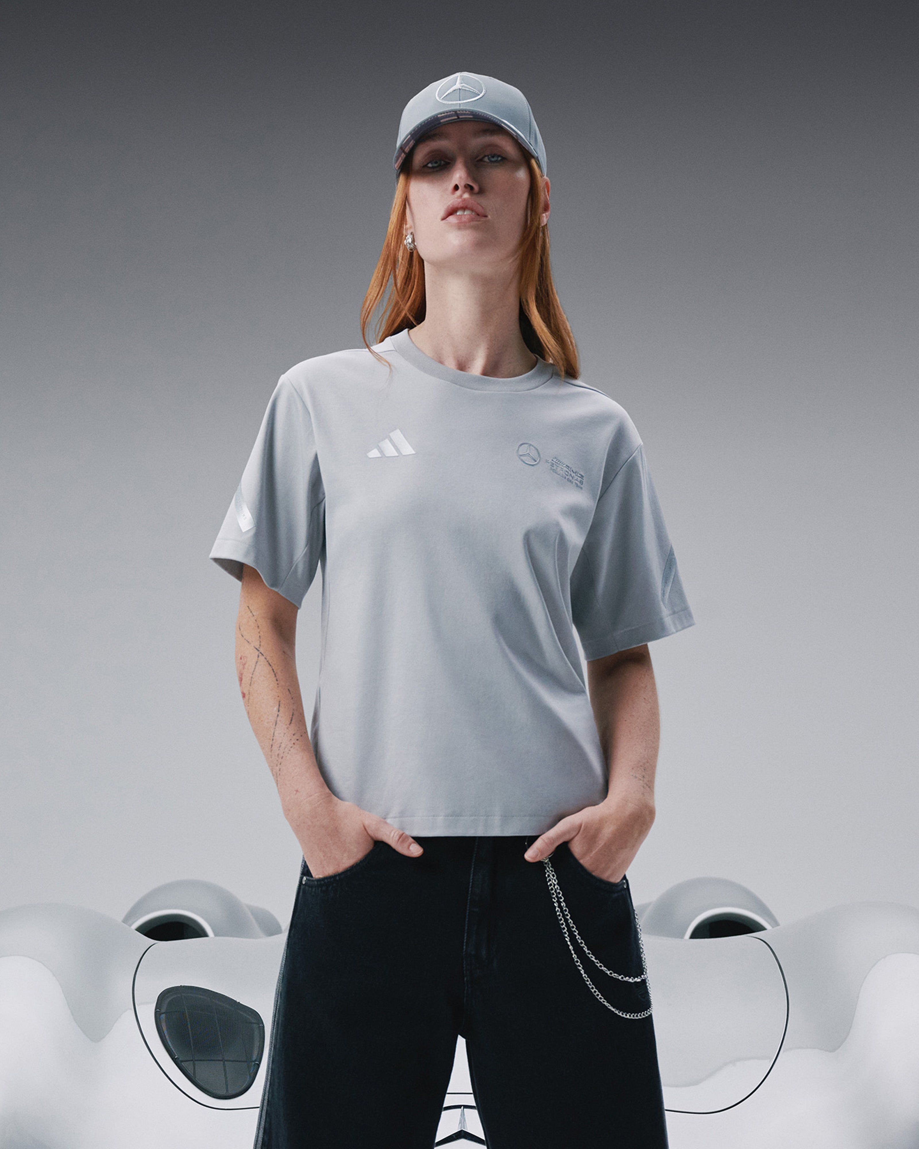 Womens Silver Arrows T-shirt Grey