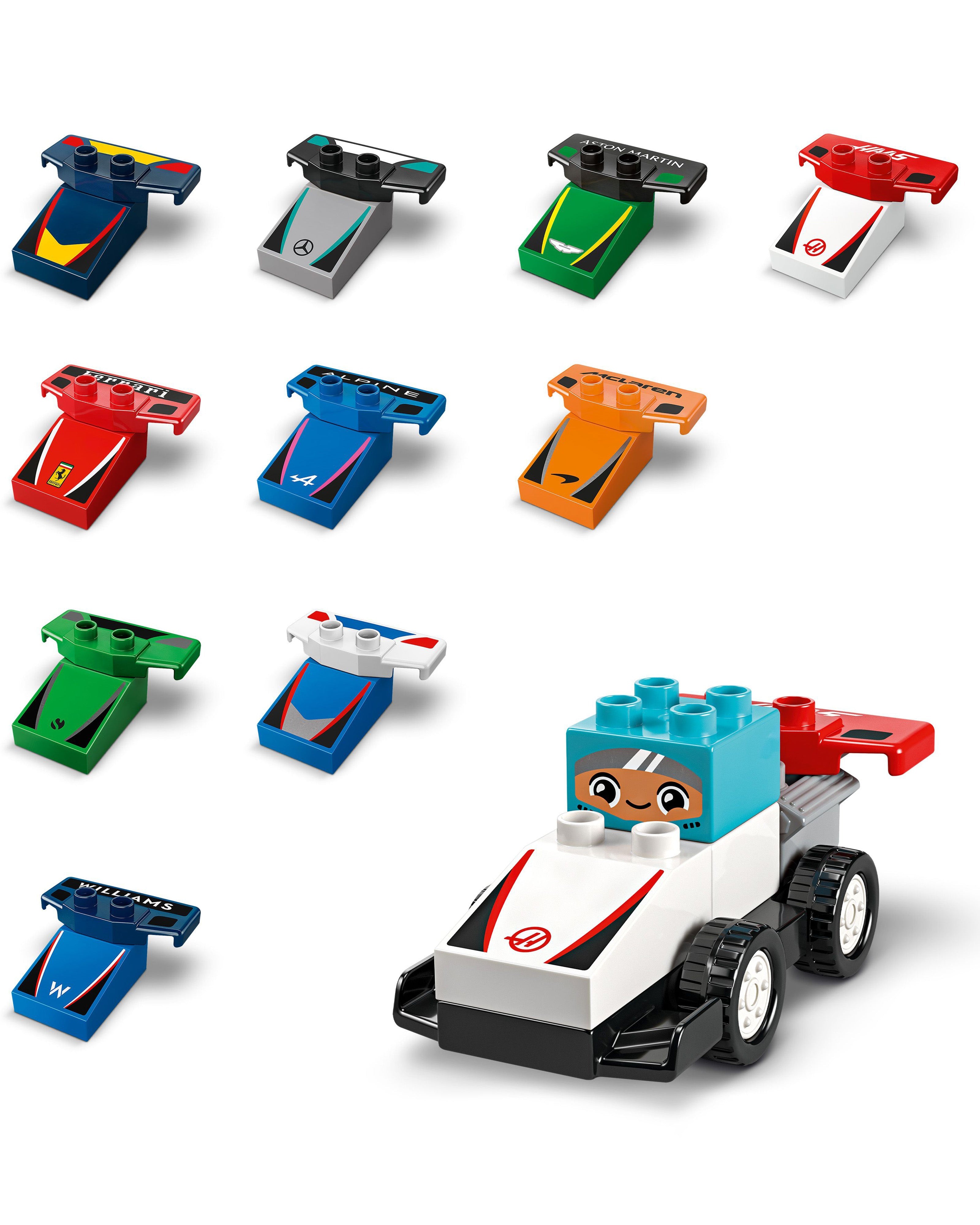 LEGO® DUPLO Town F1 Team Race Cars & Drivers