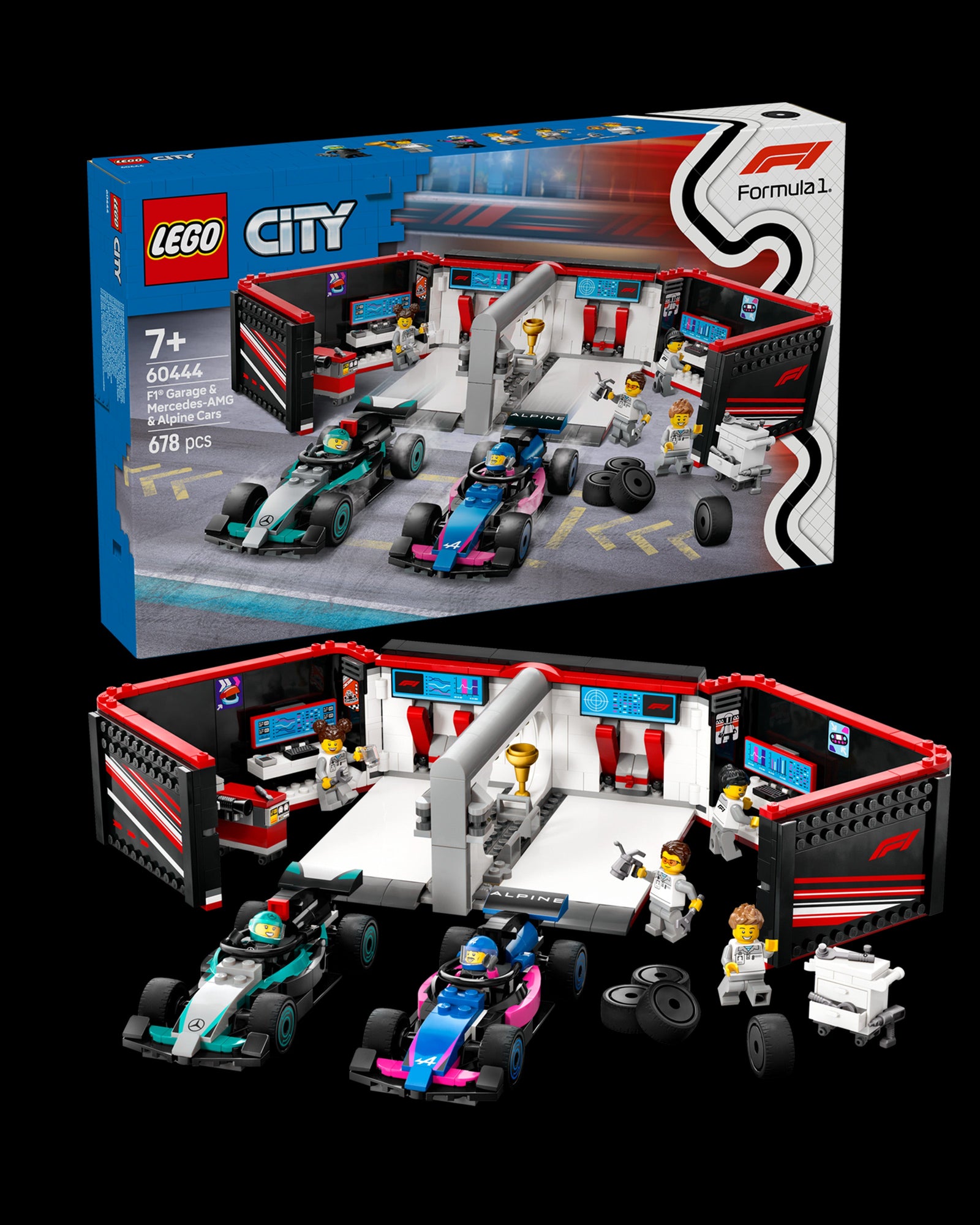 LEGO® City F1 Garage & Mercedes-AMG & Alpine Cars