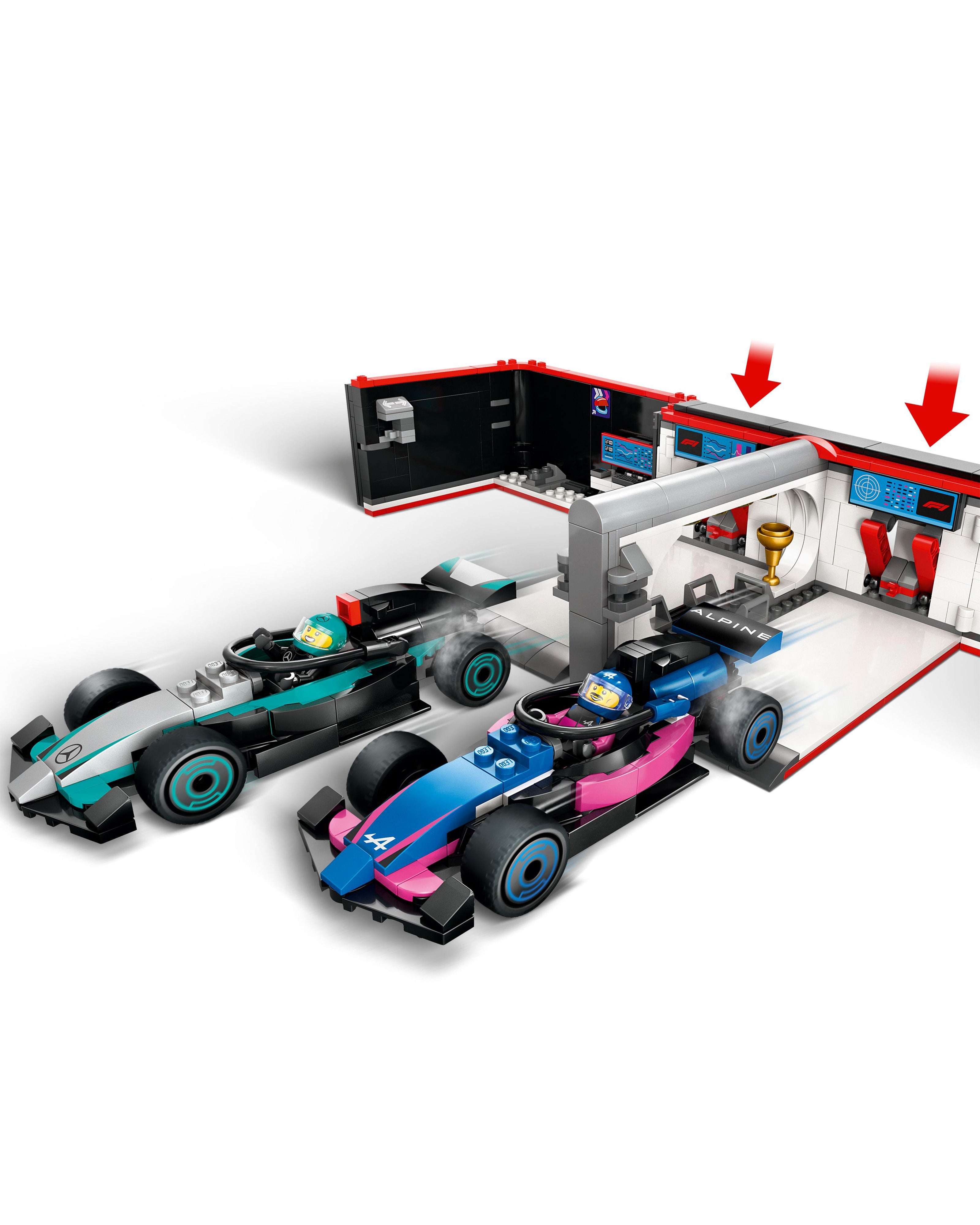 LEGO® City F1 Garage & Mercedes-AMG & Alpine Cars