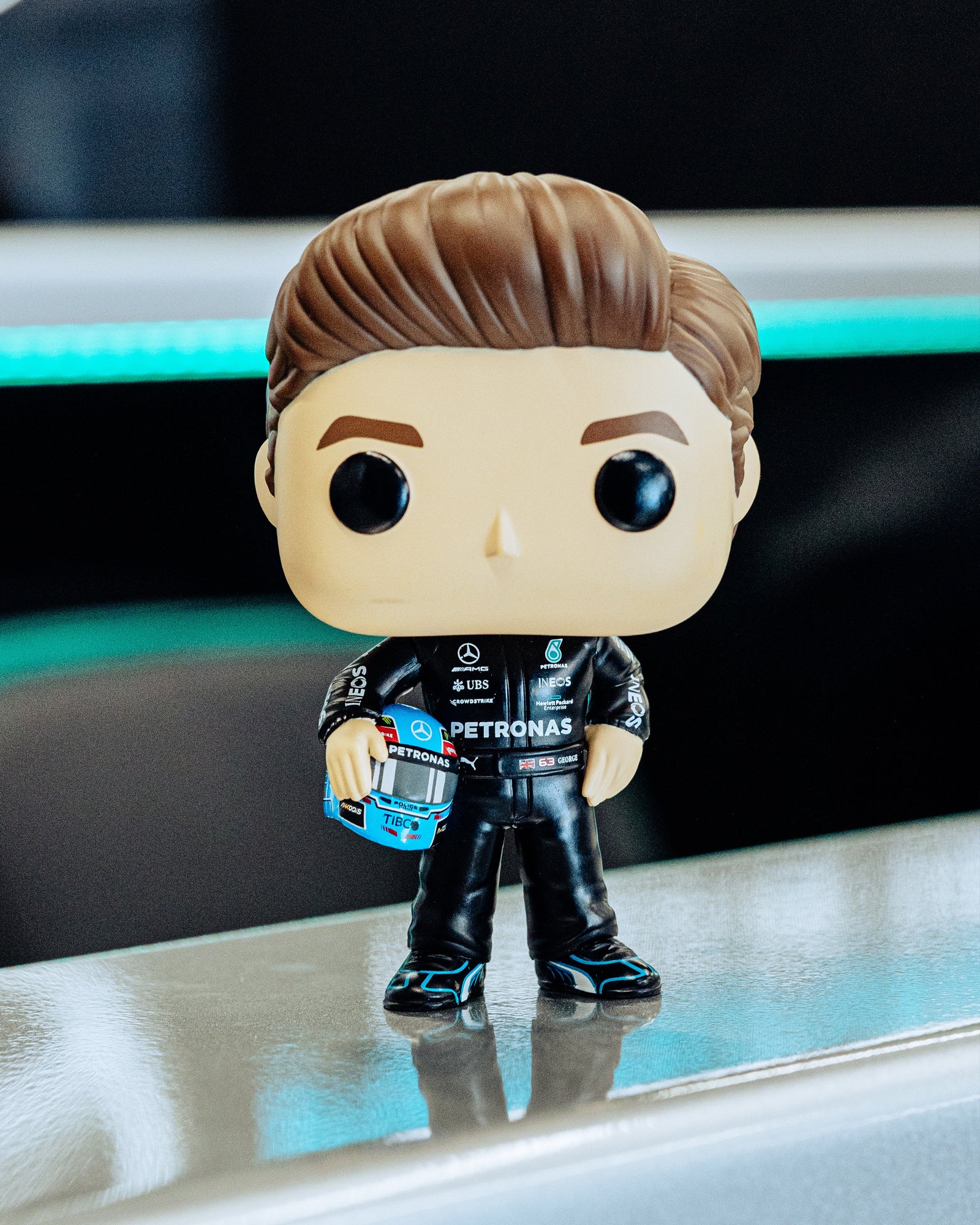 George Russell with Helmet Funko Pop!