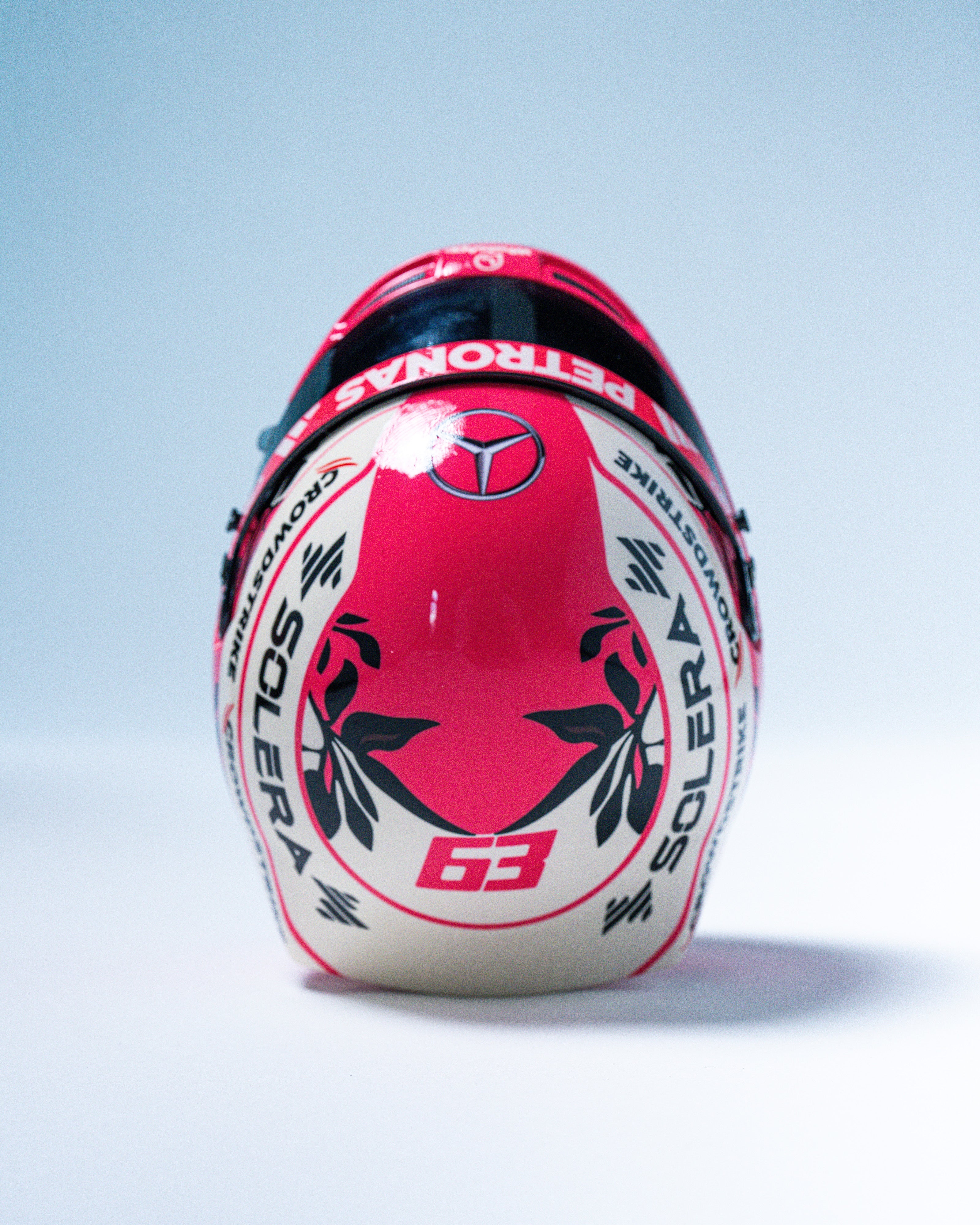 George Russell 2025 Miami Mini Bell Helmet Replica 1:2