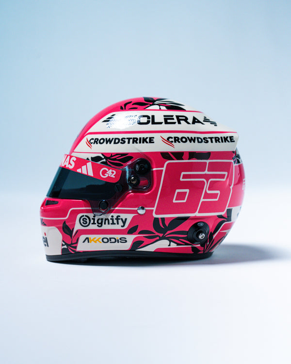George Russell 2025 Miami Mini Bell Helmet Replica 1:2