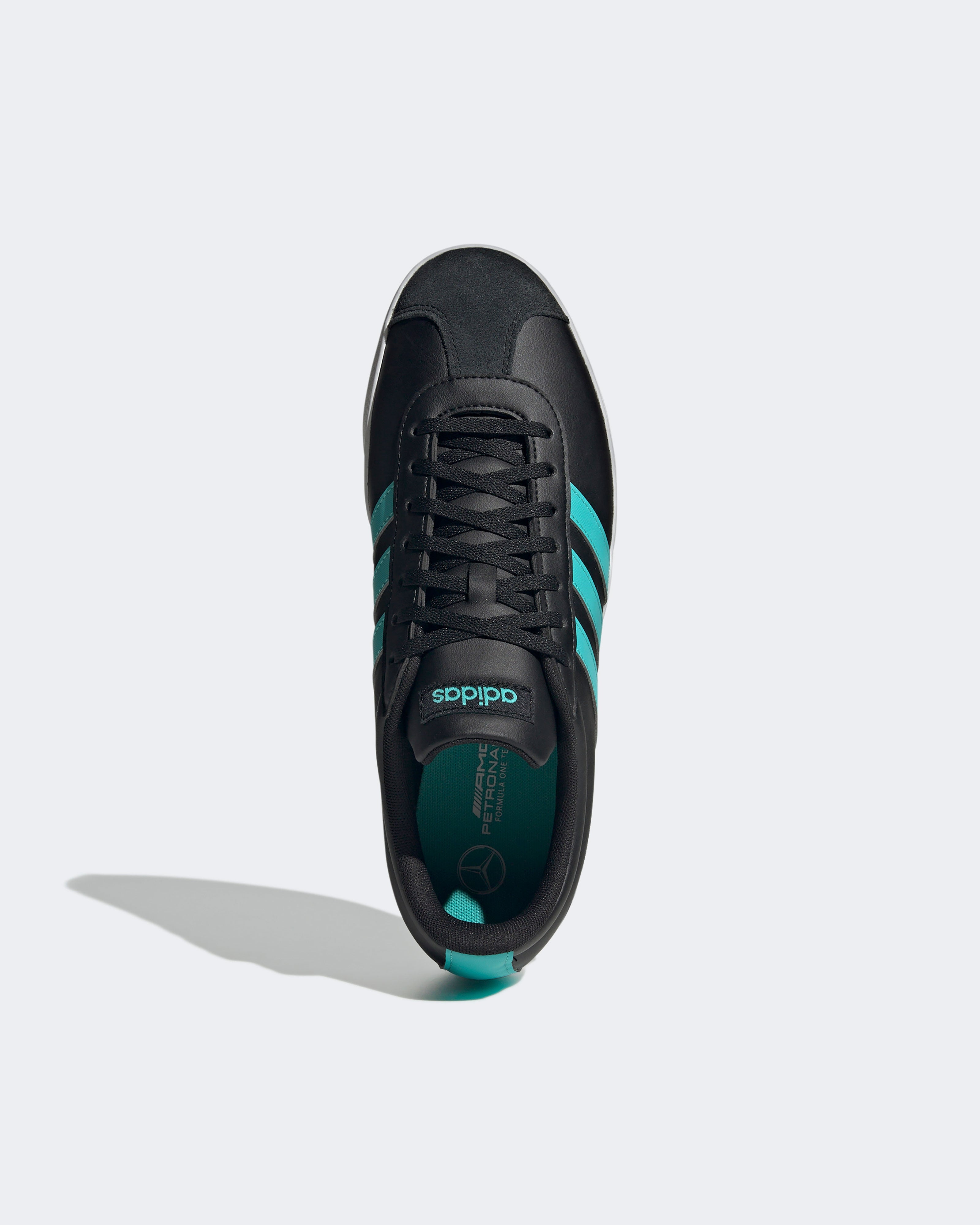 Vl Court Base Trainers Black/Teal