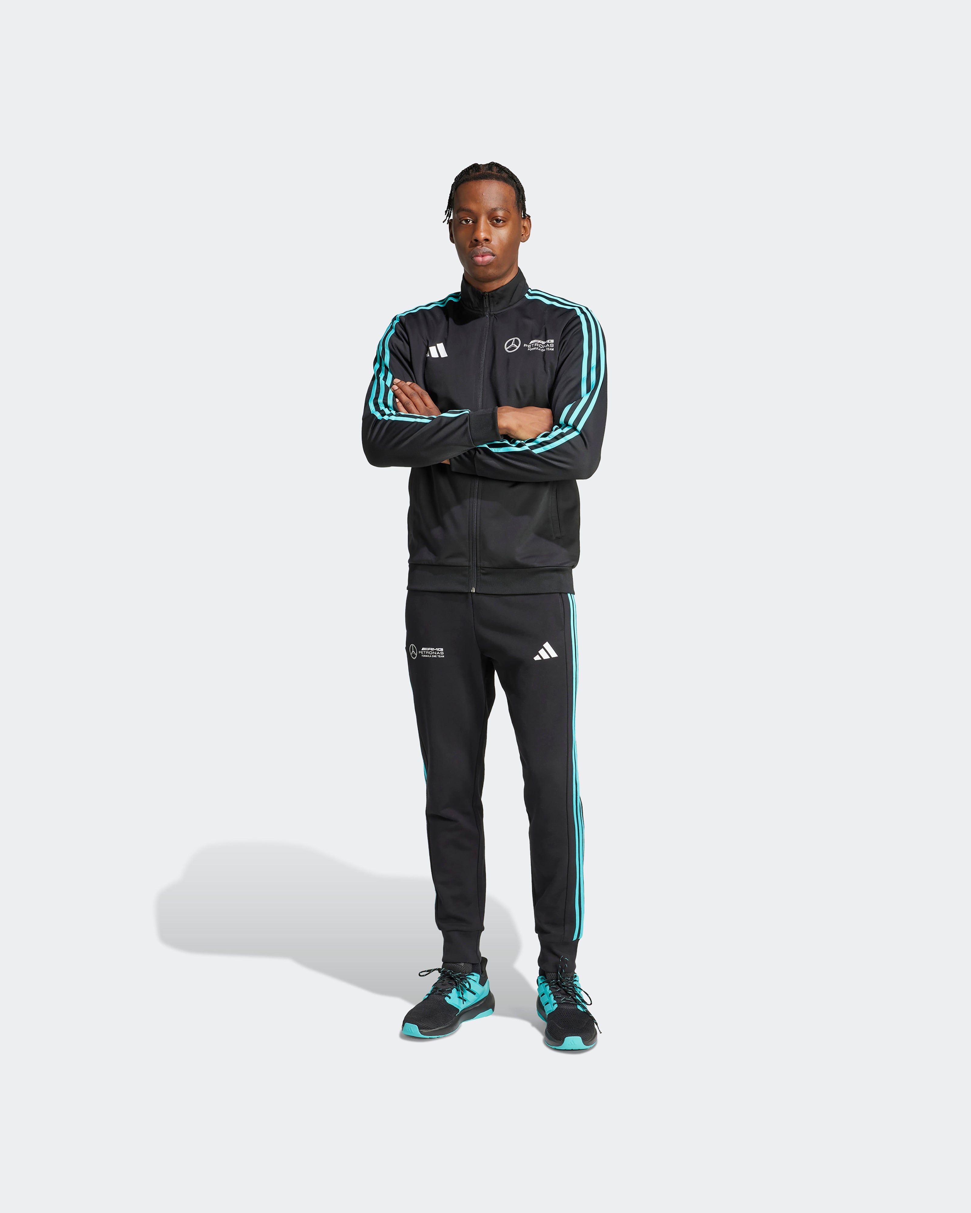 Mens DNA Track Top Black | Official Mercedes-AMG PETRONAS F1 Team