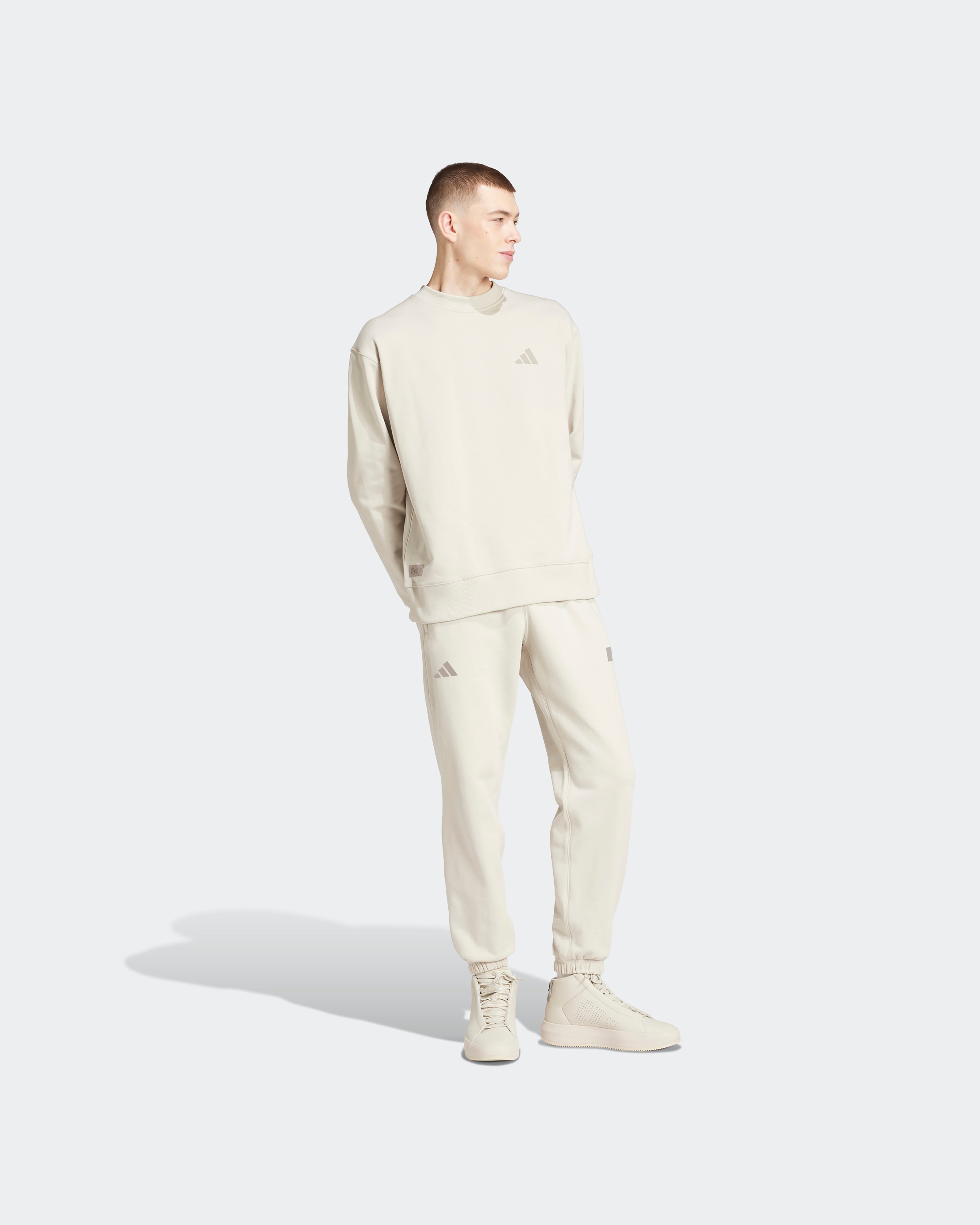 Mens Premium Sweat Joggers Beige