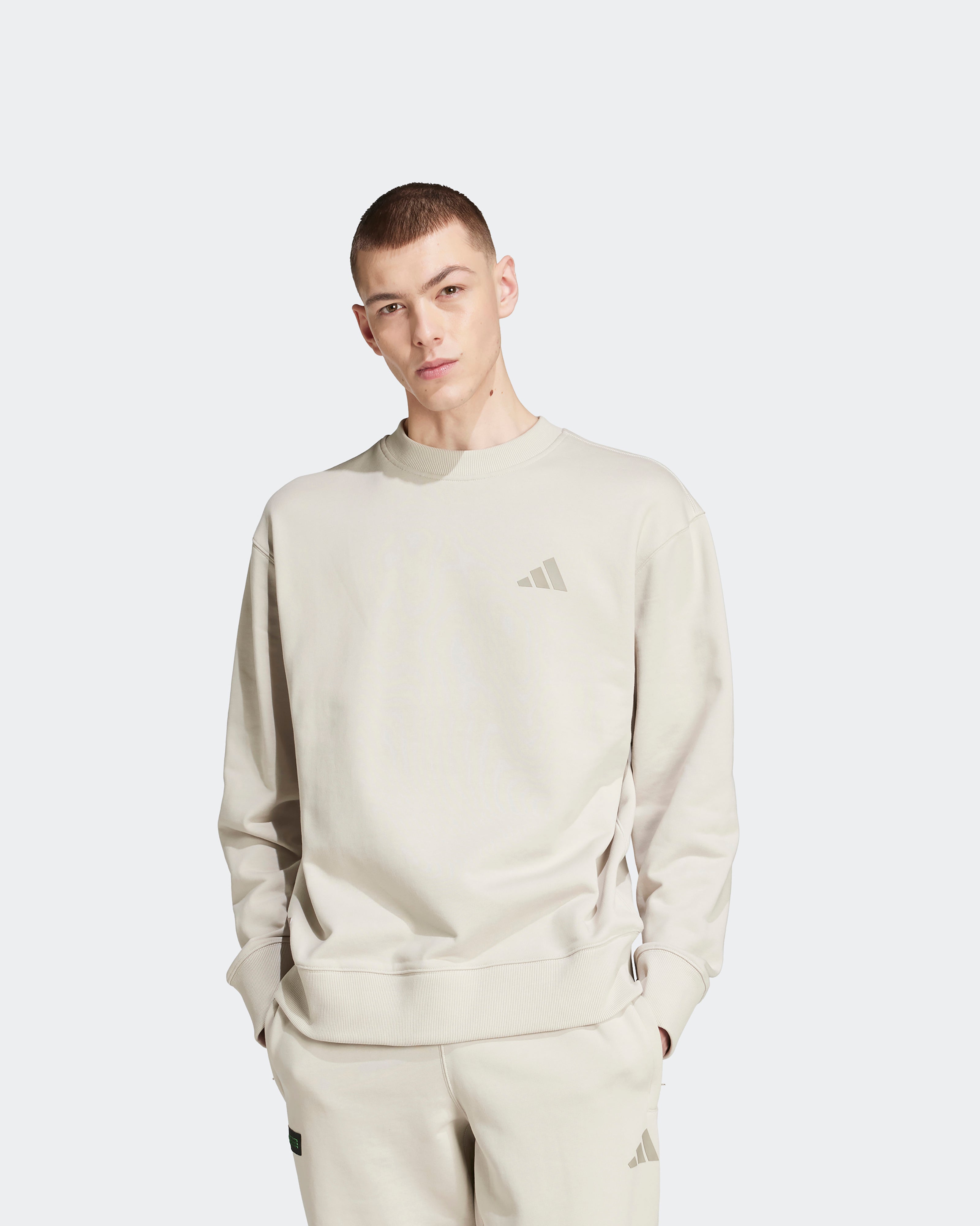 Mens Premium Sweat-Top Beige