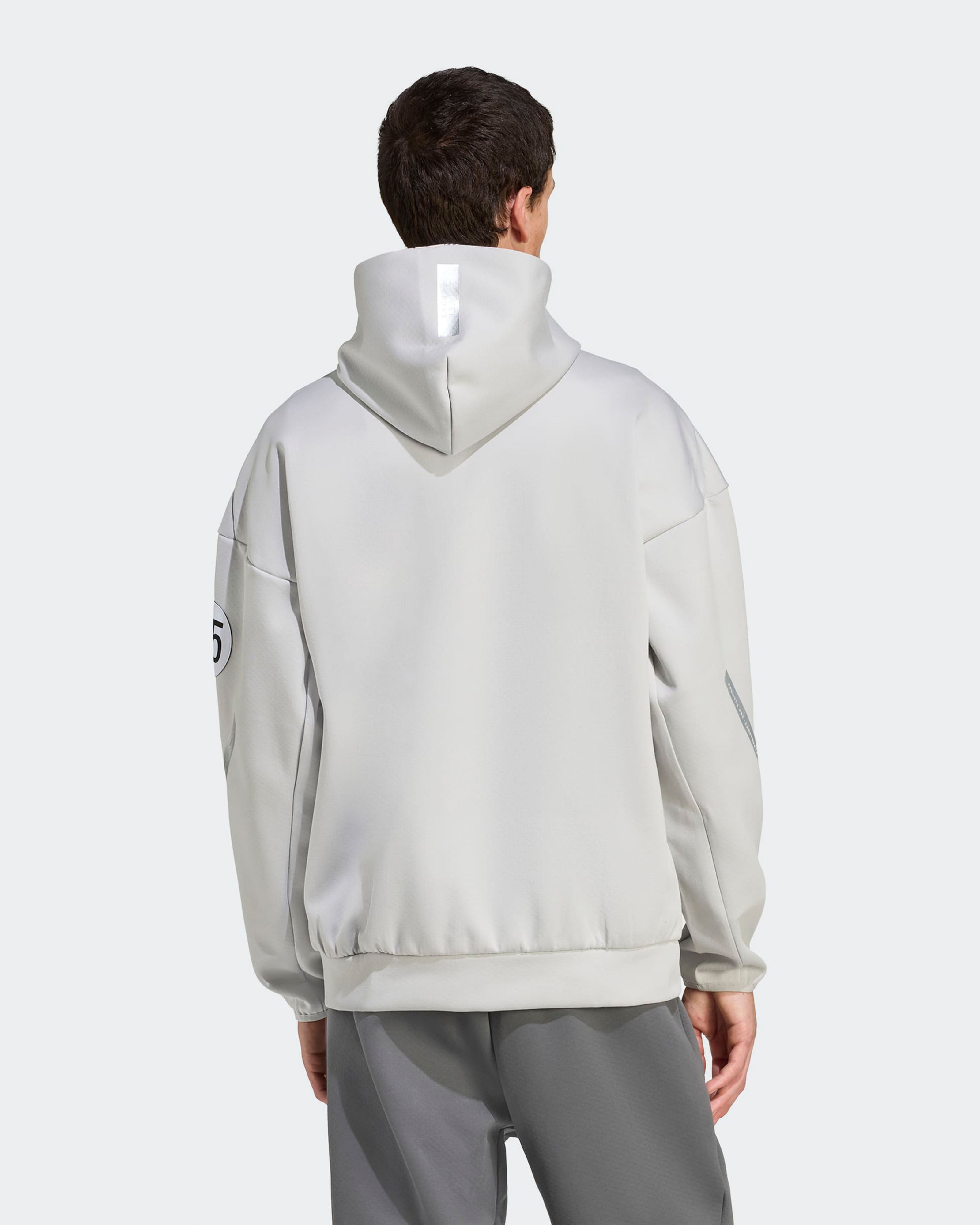 Mens Silver Arrows Full-Zip Hoody Grey
