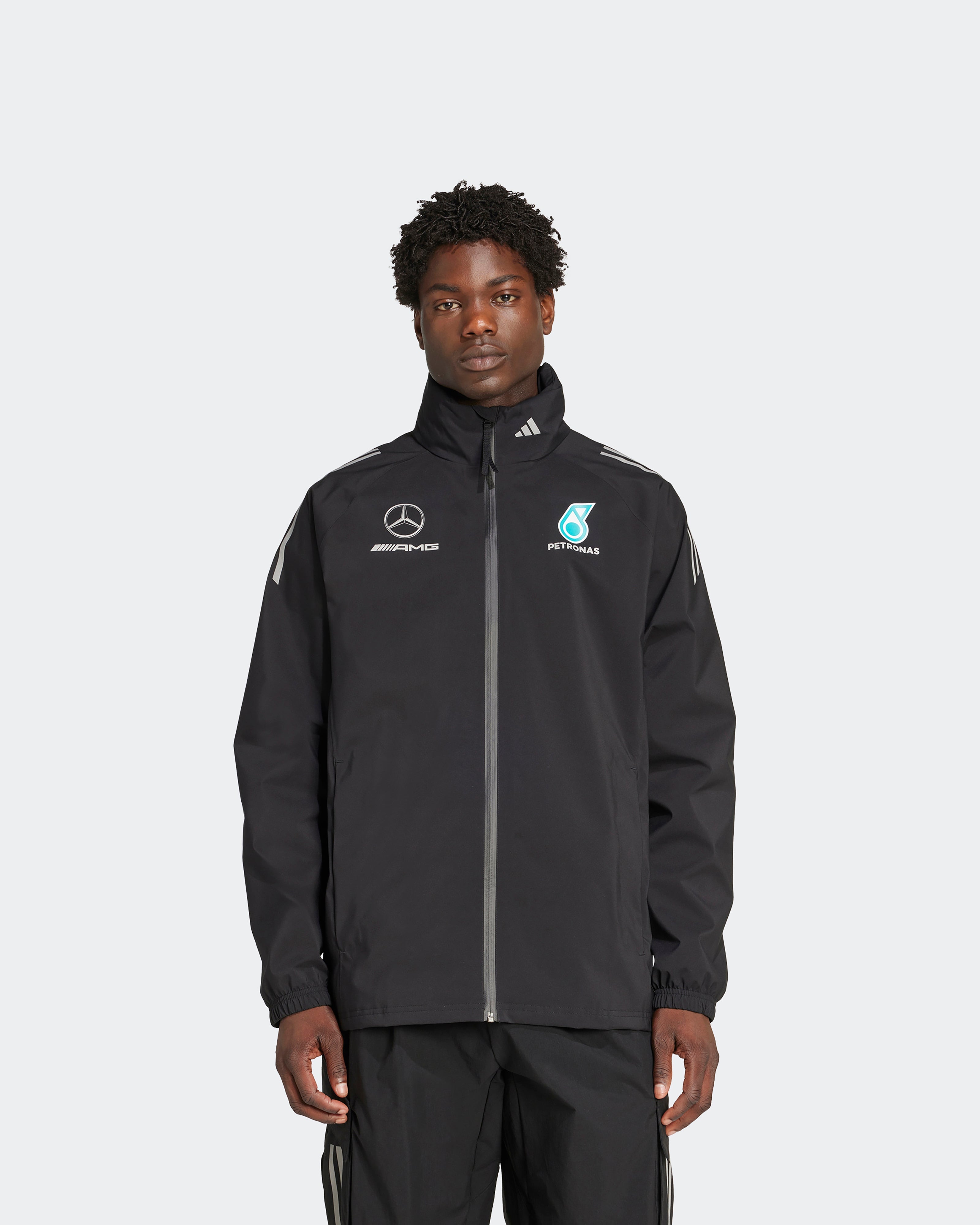 Mens 2025 Mechanics Rain Jacket Black | Official Mercedes-AMG