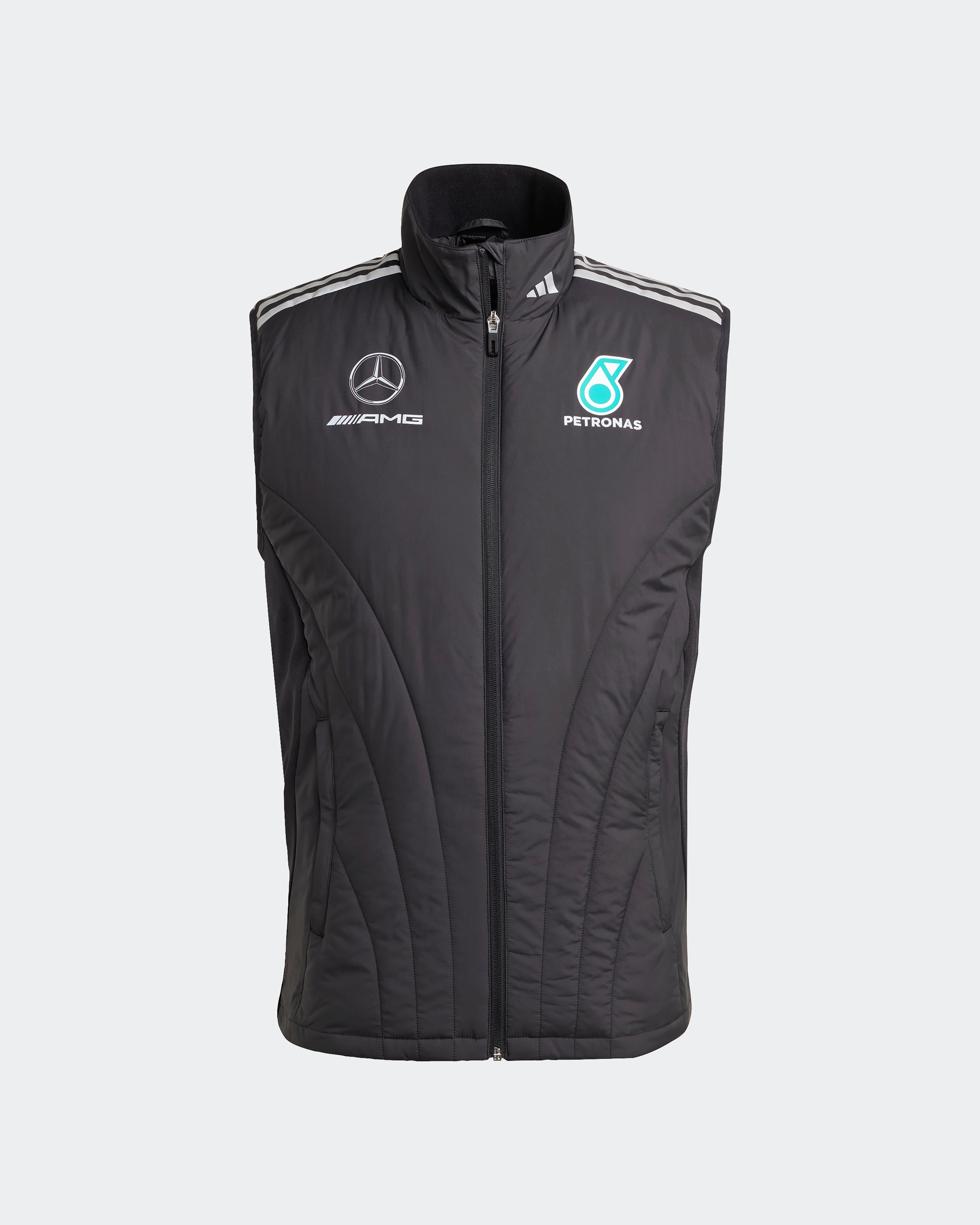 Mens 2025 Mechanics Vest Black | Official Mercedes-AMG PETRONAS F1