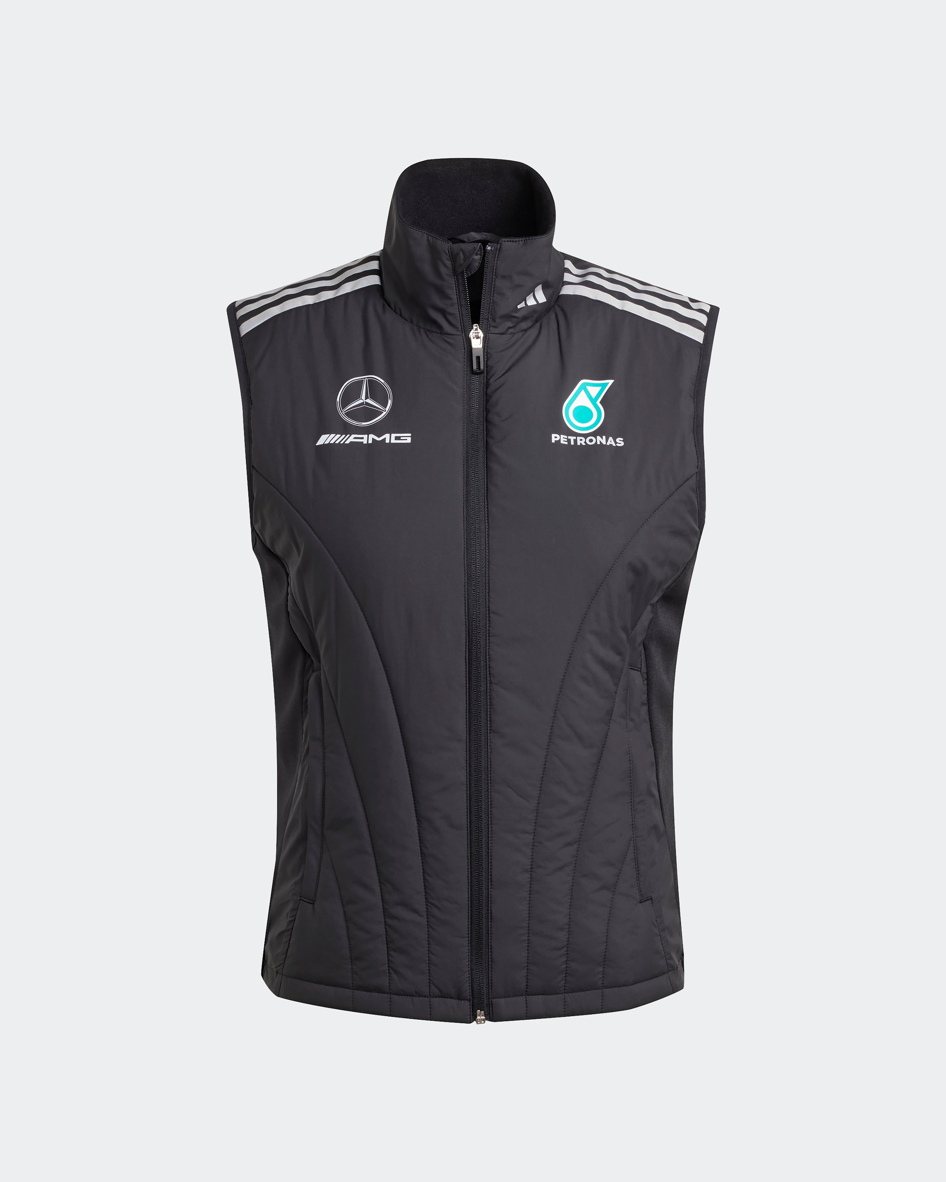 Womens 2025 Mechanics Vest Black | Official Mercedes-AMG PETRONAS