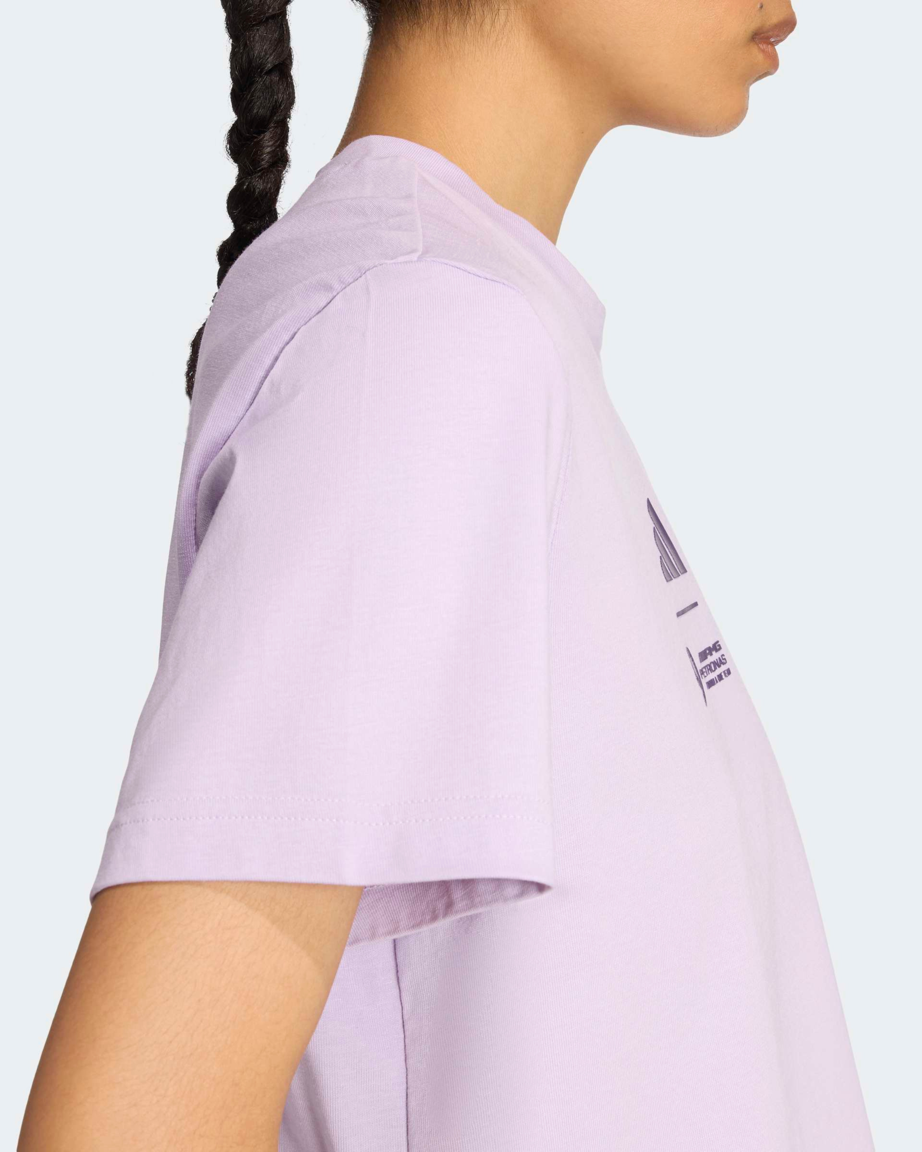 Womens Premium Woven Crop T-shirt Purple