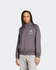 Womens Premium Woven Track Top Grey