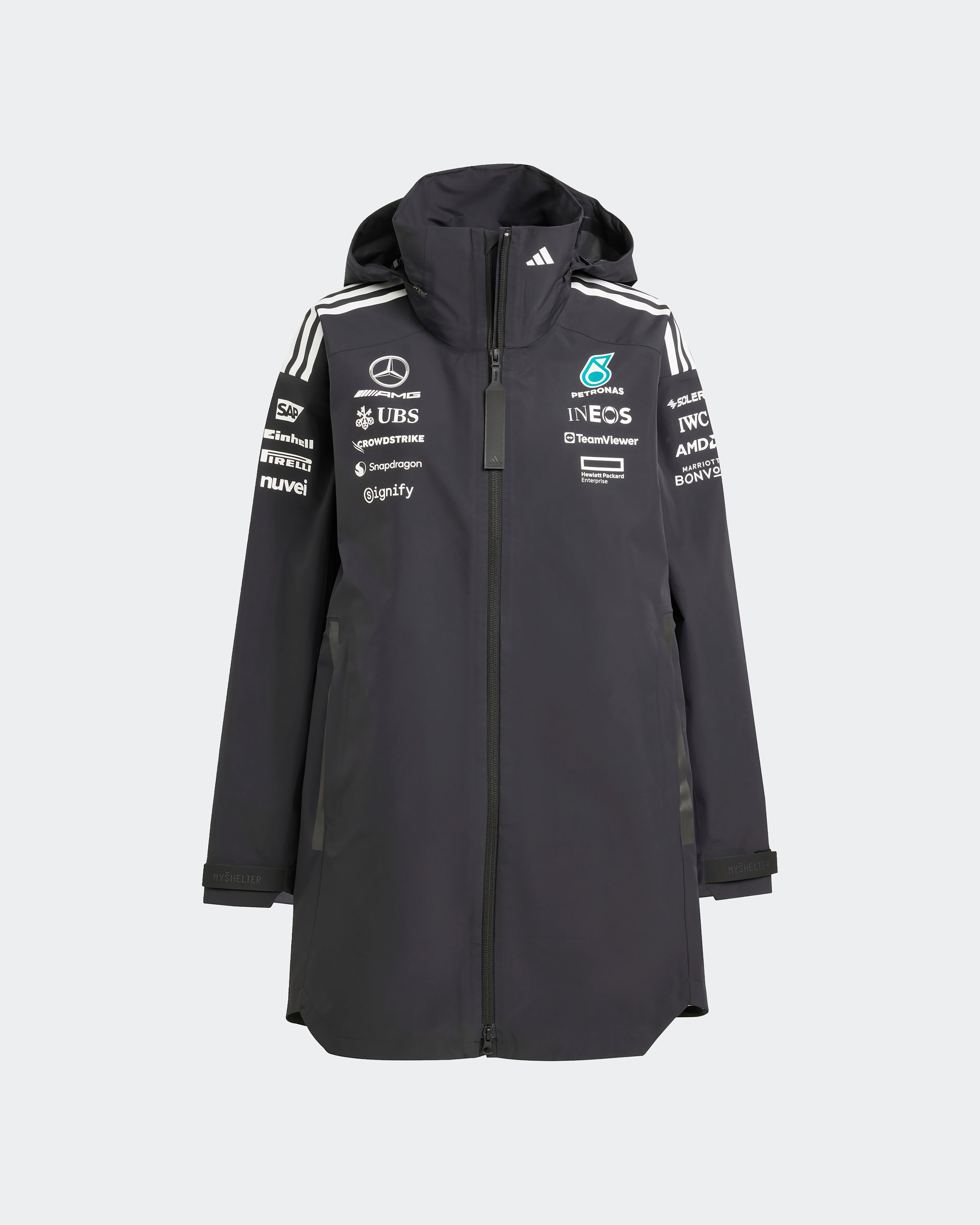Womens 2025 Team Myshelter Jacket Black | Official Mercedes-AMG
