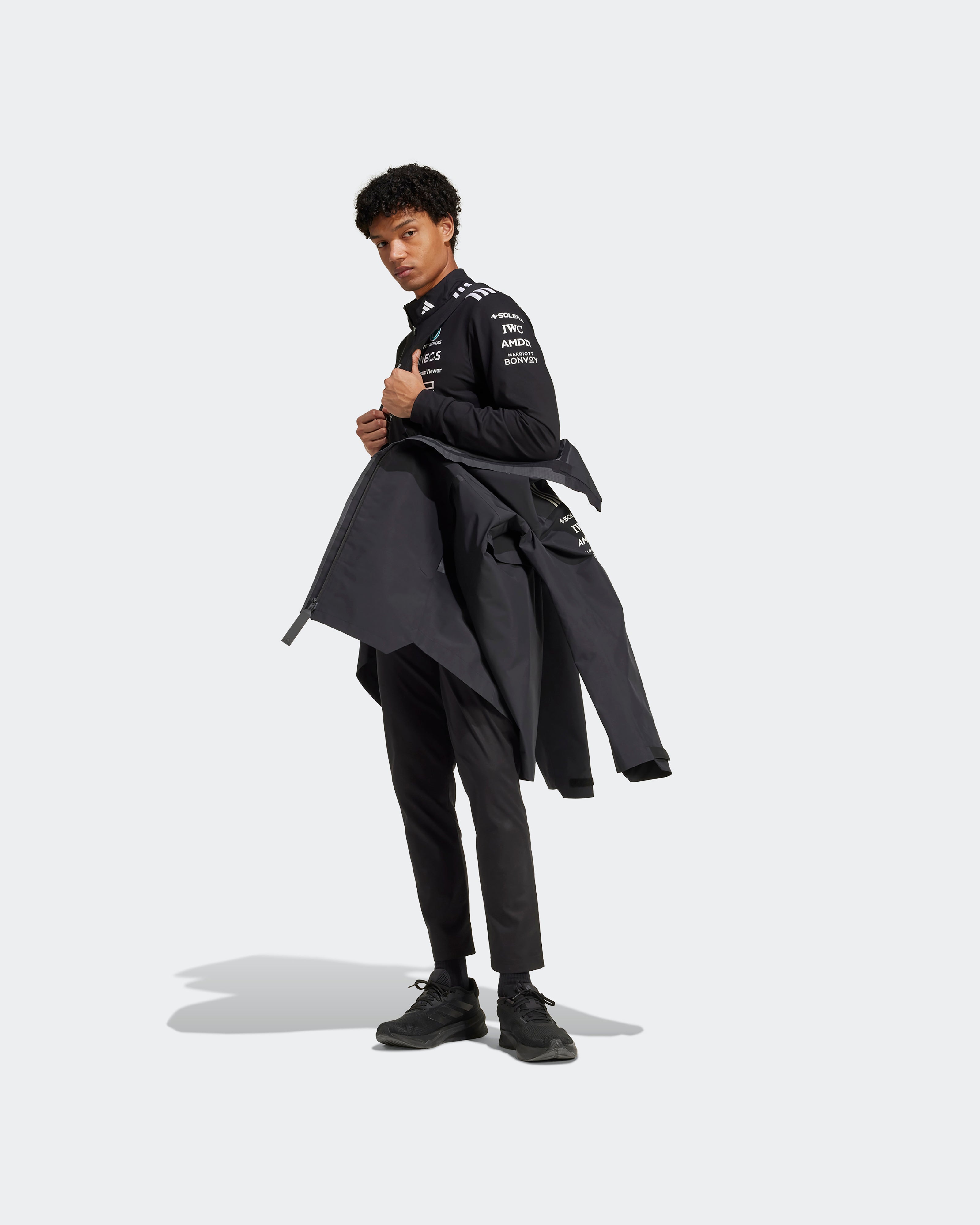 Mens 2025 Team Myshelter Jacket Black | Official Mercedes-AMG