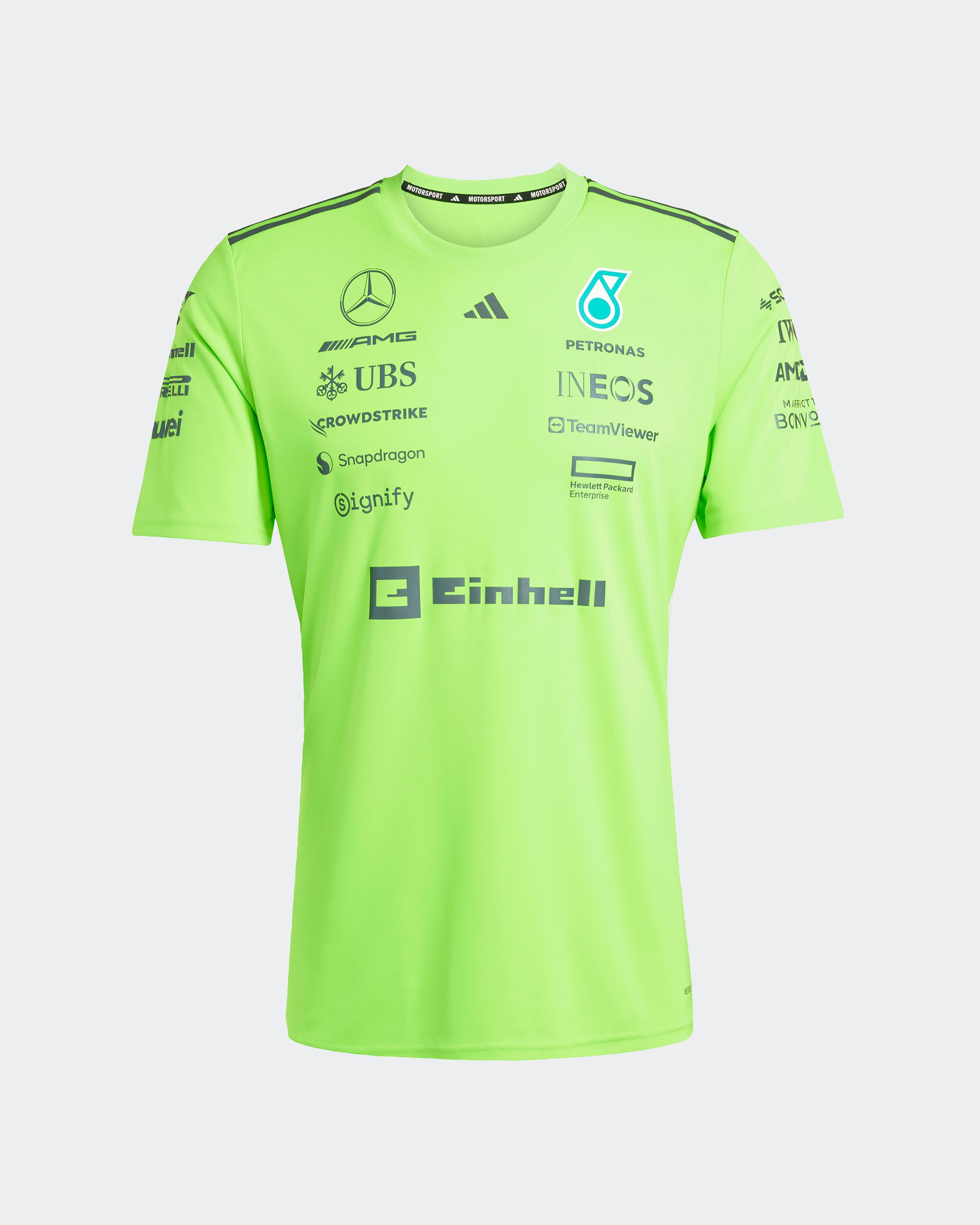 Mens 2025 Team Set Up Tee Green | Official Mercedes-AMG PETRONAS
