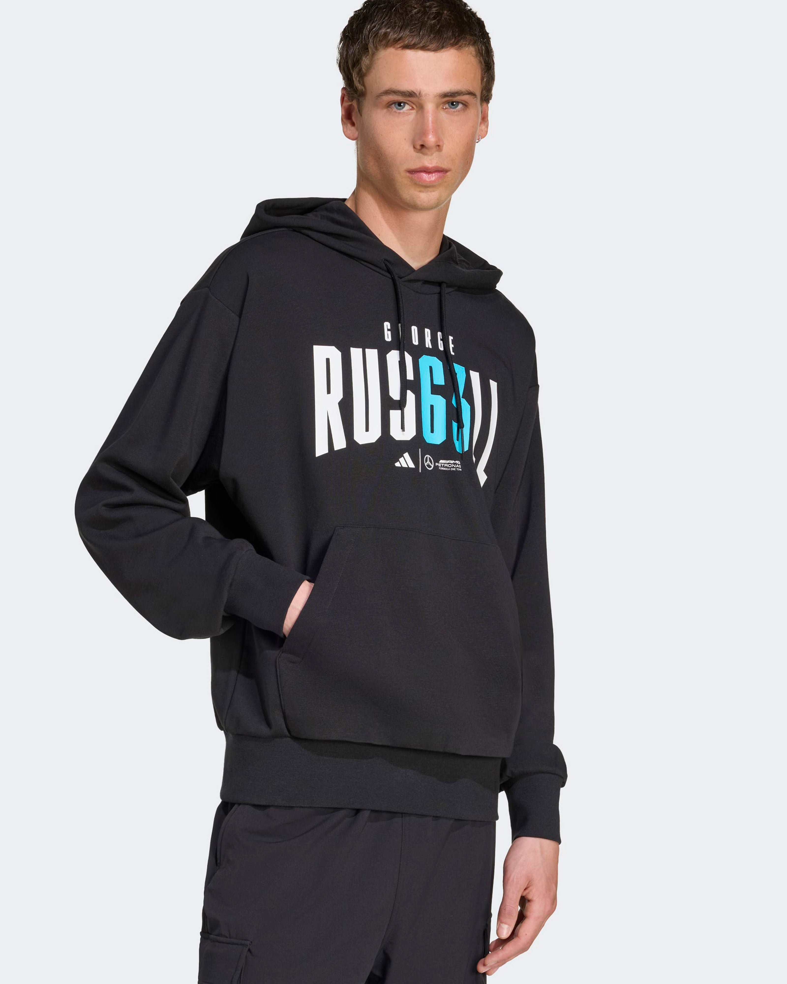 Mens George Russell Hoody Black
