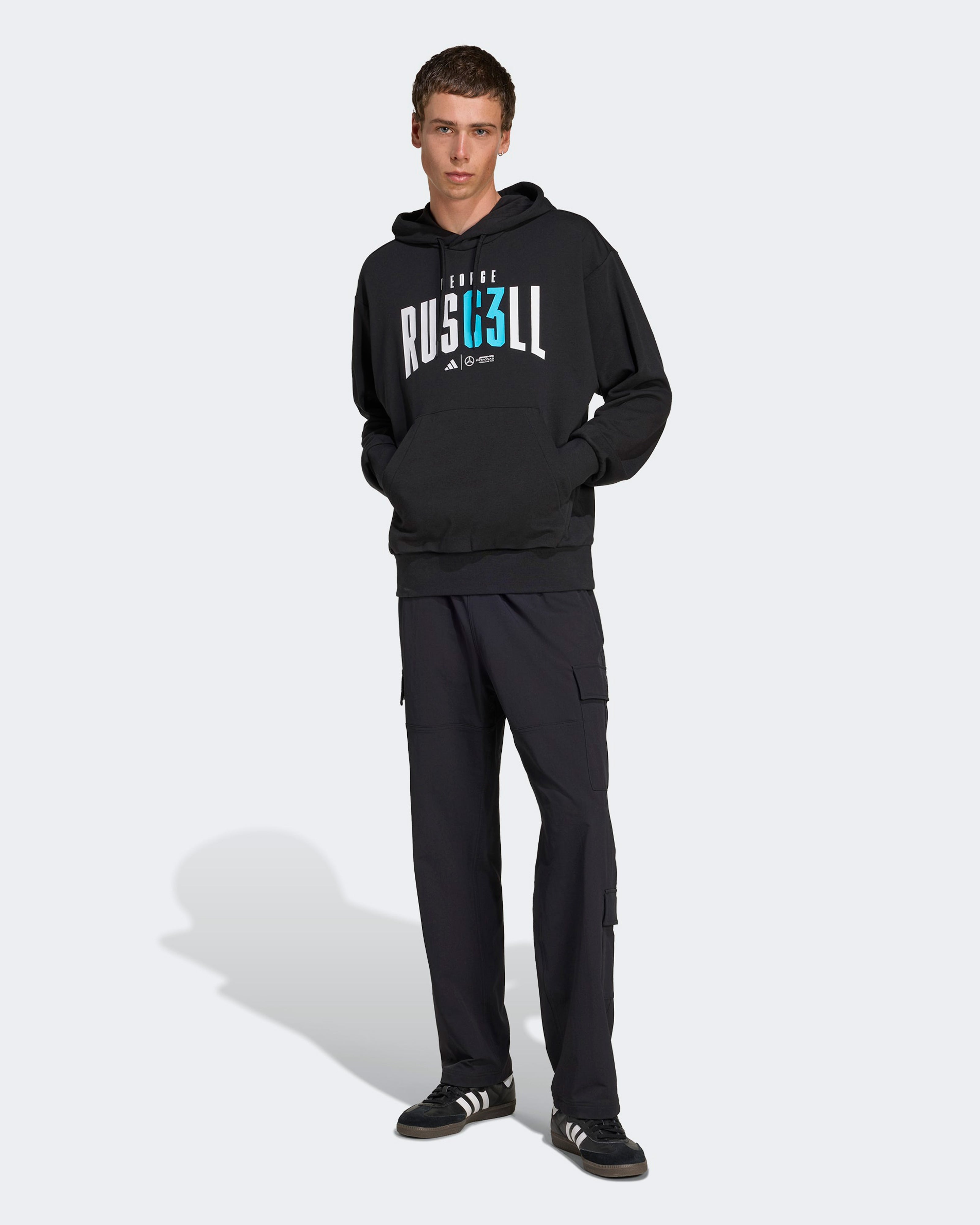 Mens George Russell Hoody Black