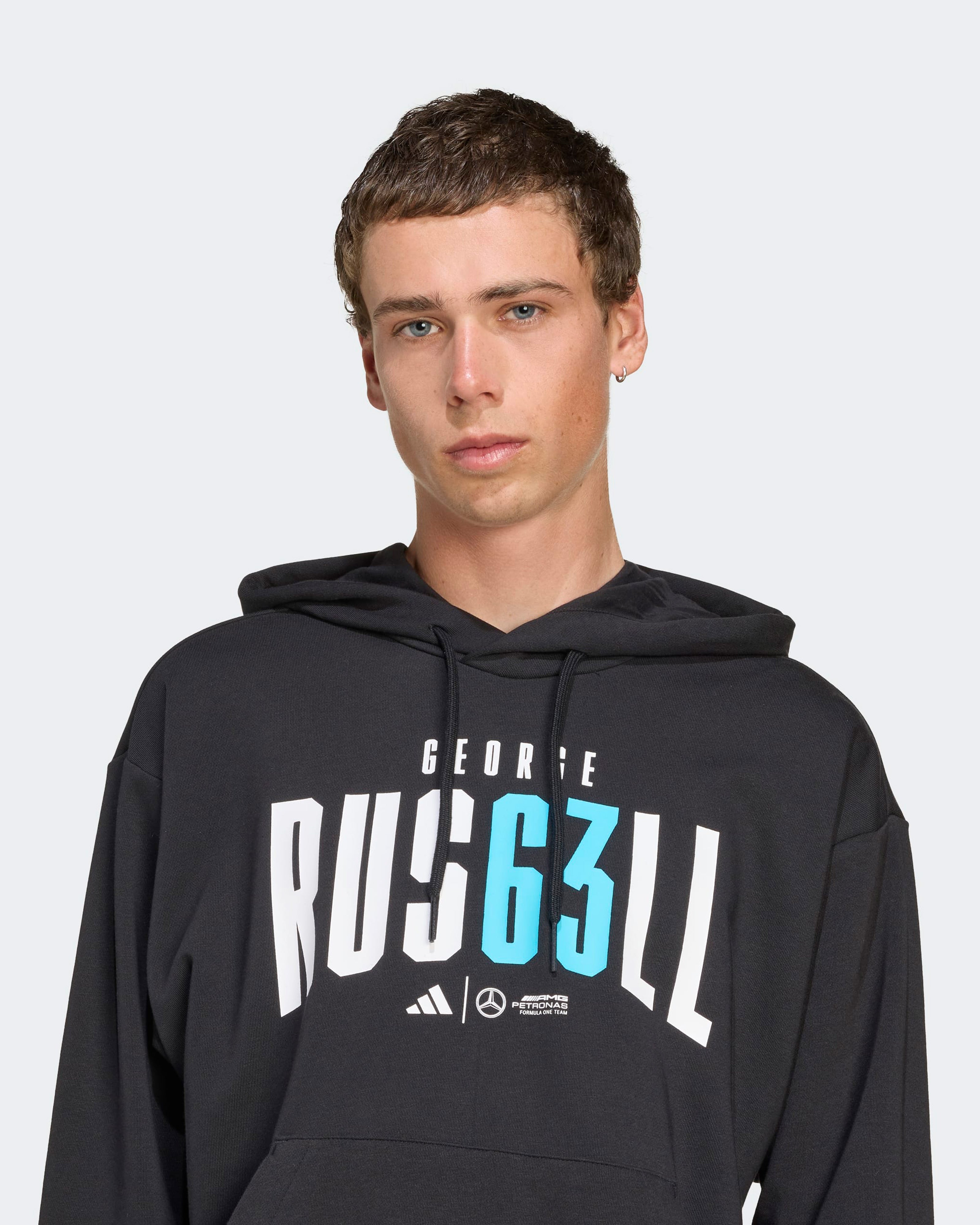 Mens George Russell Hoody Black