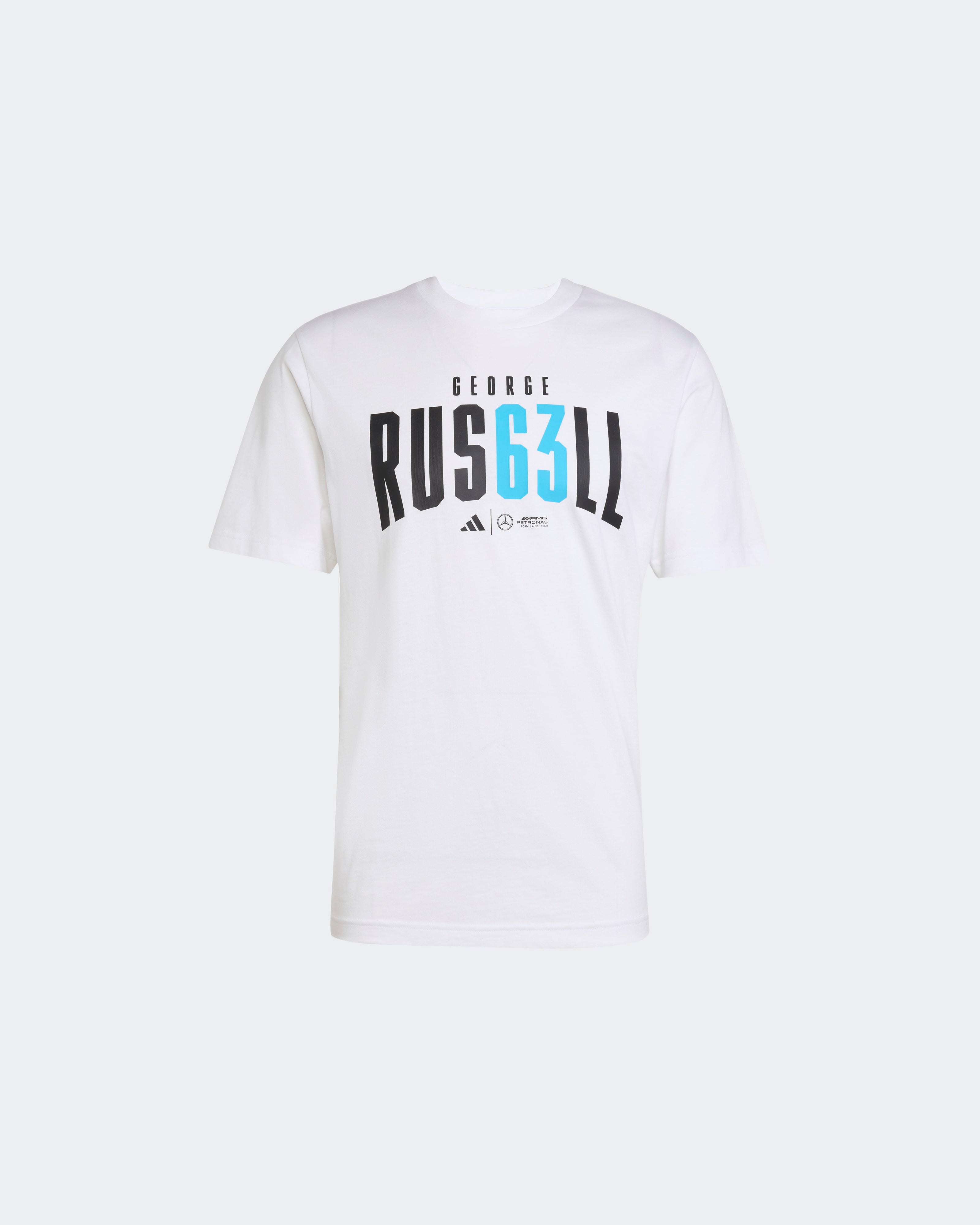 Mens George Russell T-shirt White