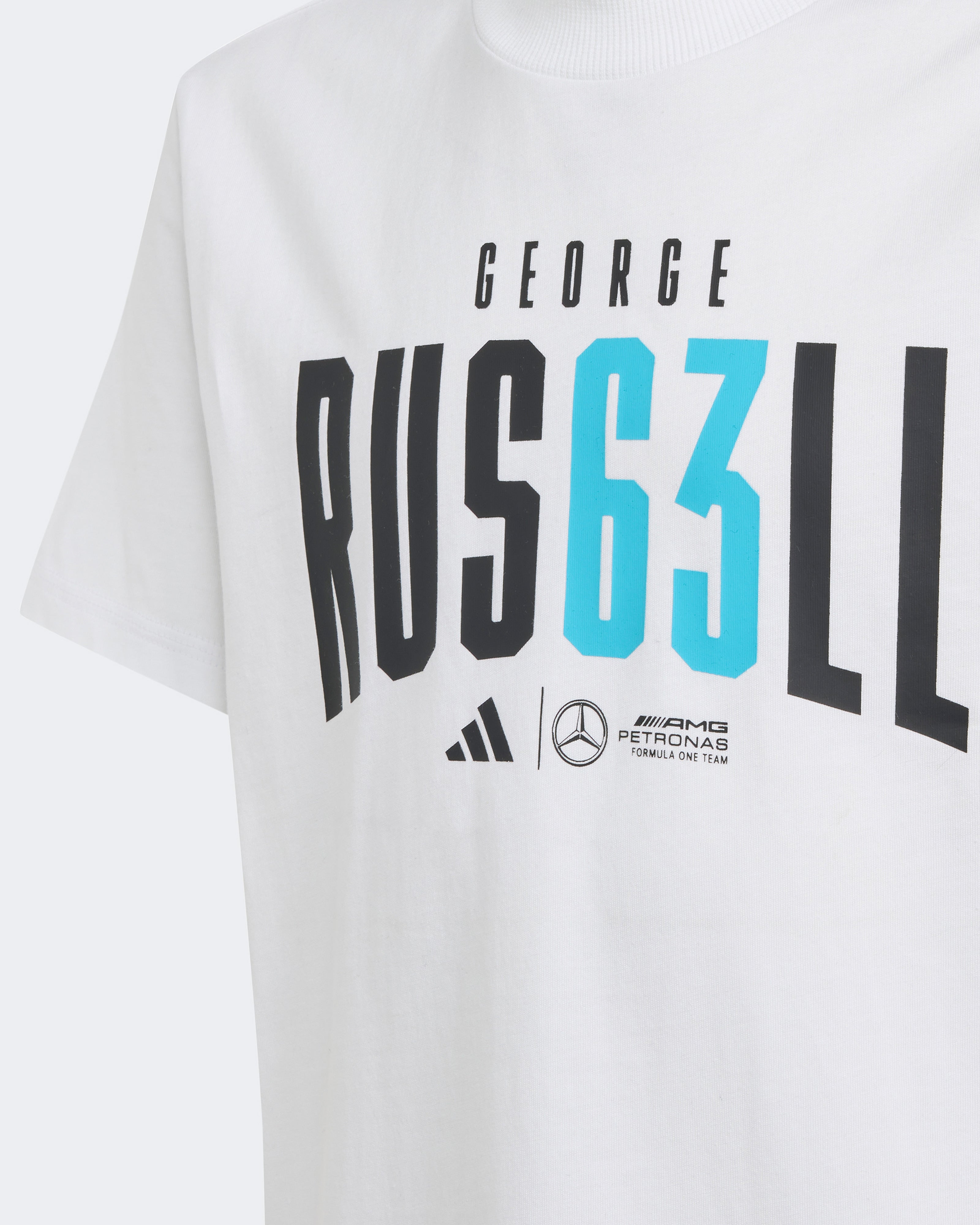 Kids George Russell T-shirt White
