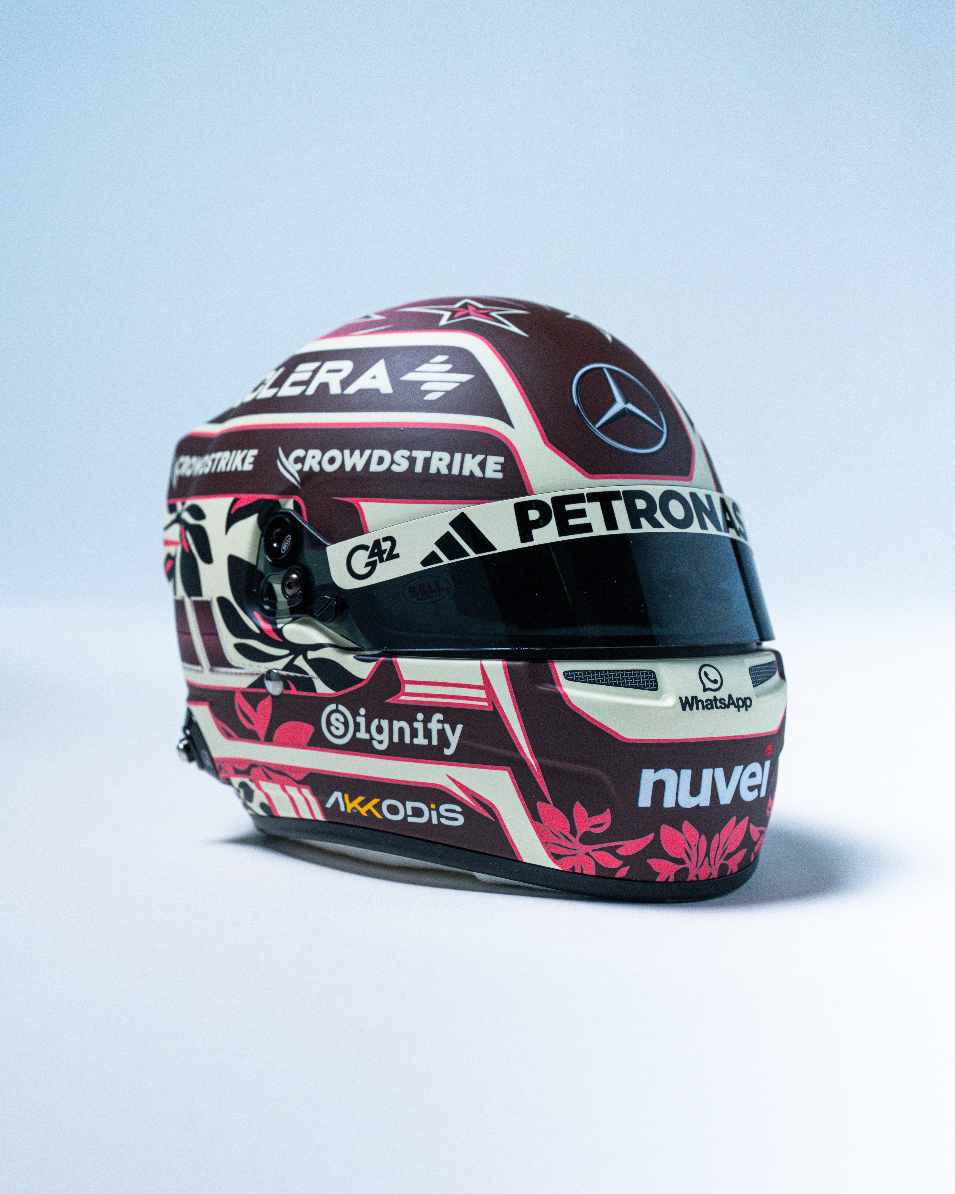 Kimi Antonelli 2025 Miami Mini Bell Helmet Replica 1:2