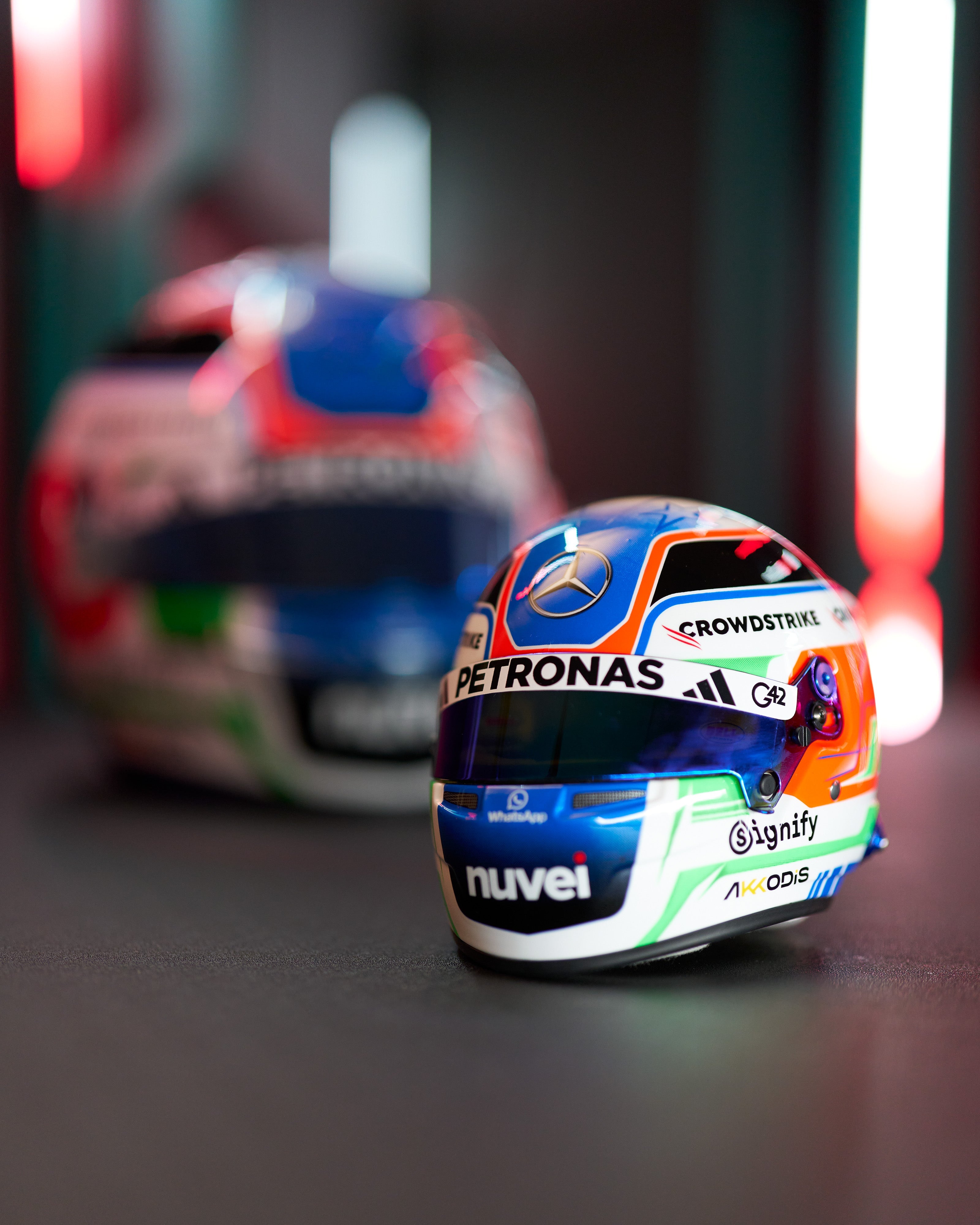 Kimi Antonelli 2025 Mini Bell Helmet Replica 1:2