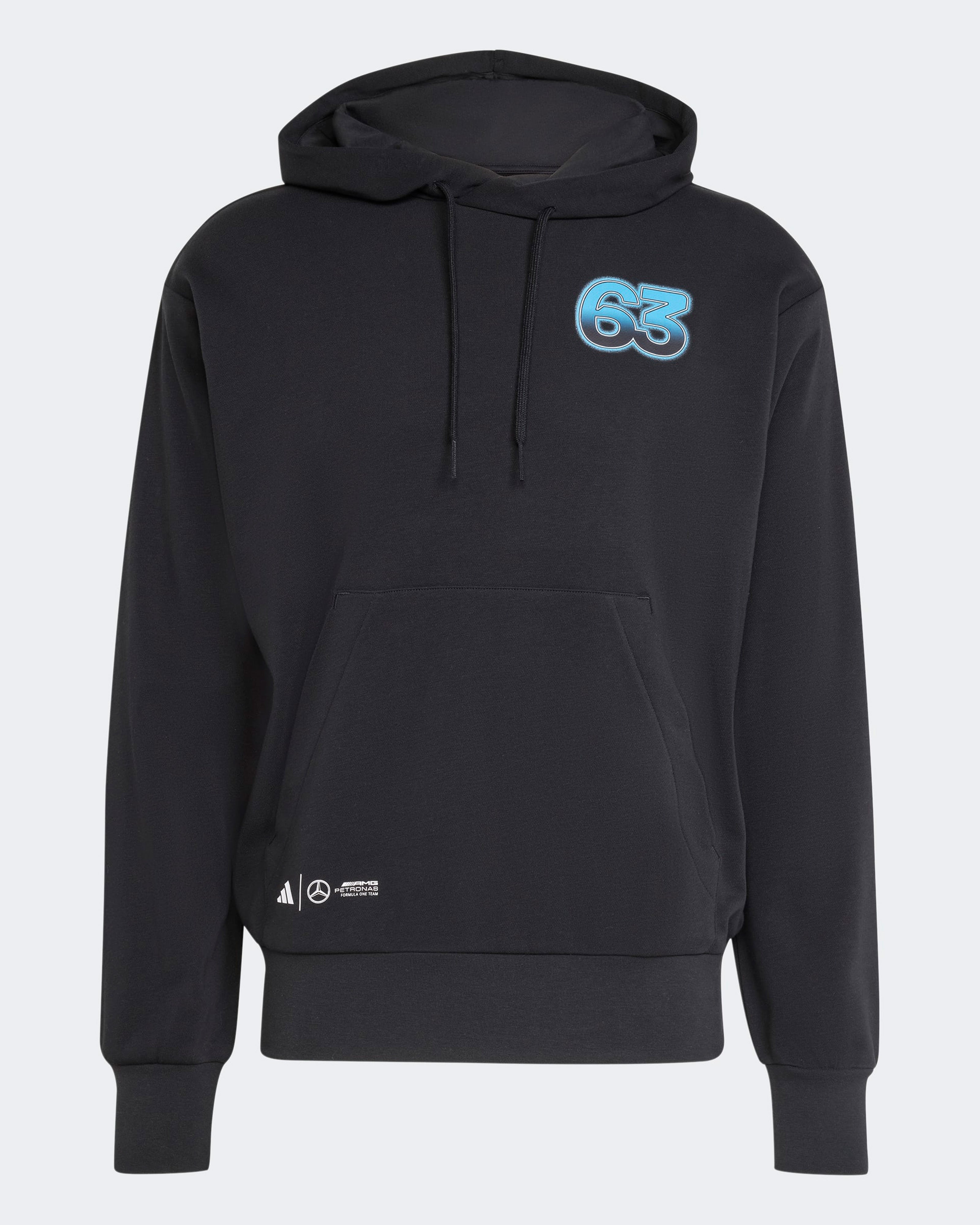 Mens George Russell Graphic Hoody Black