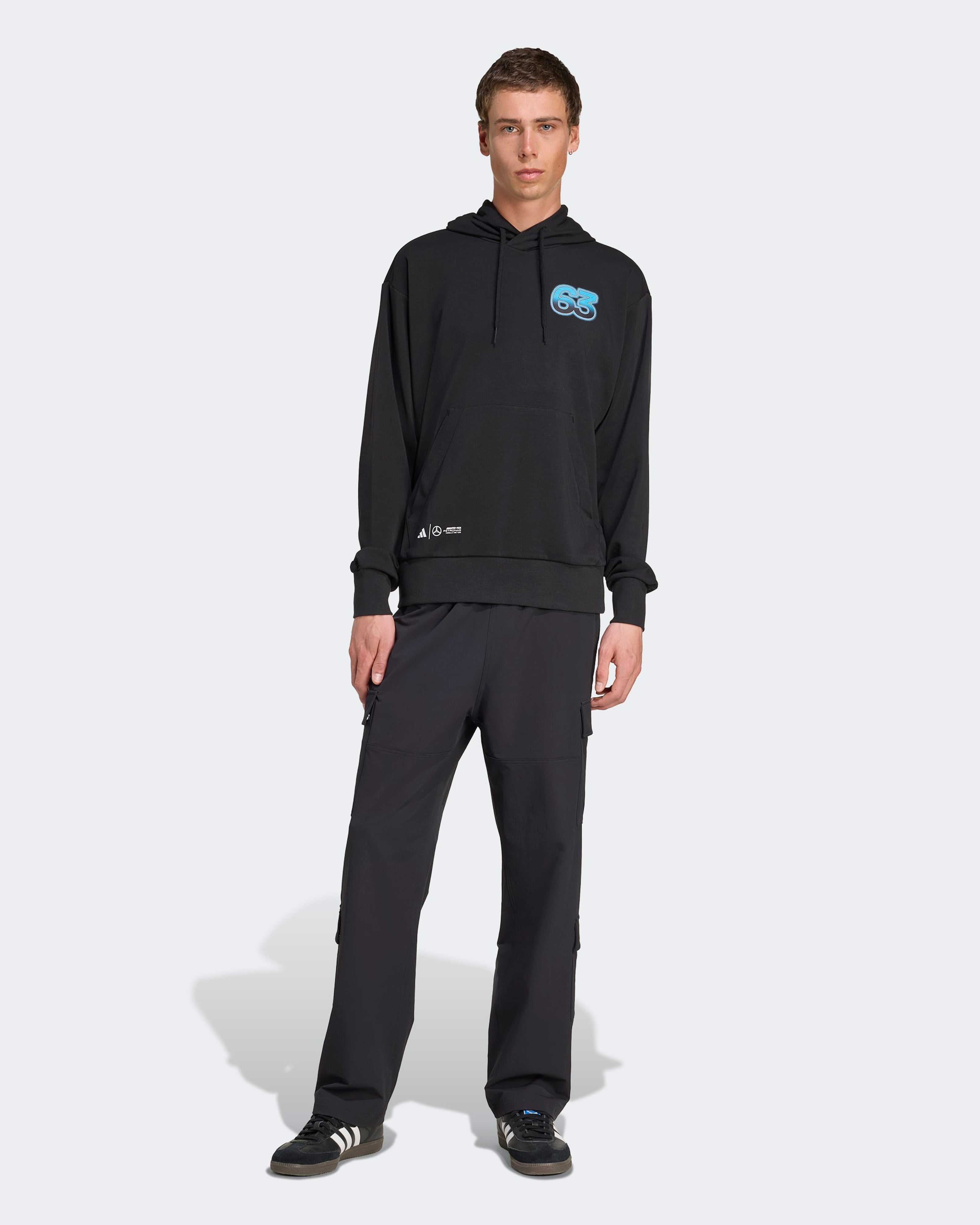 Mens George Russell Graphic Hoody Black
