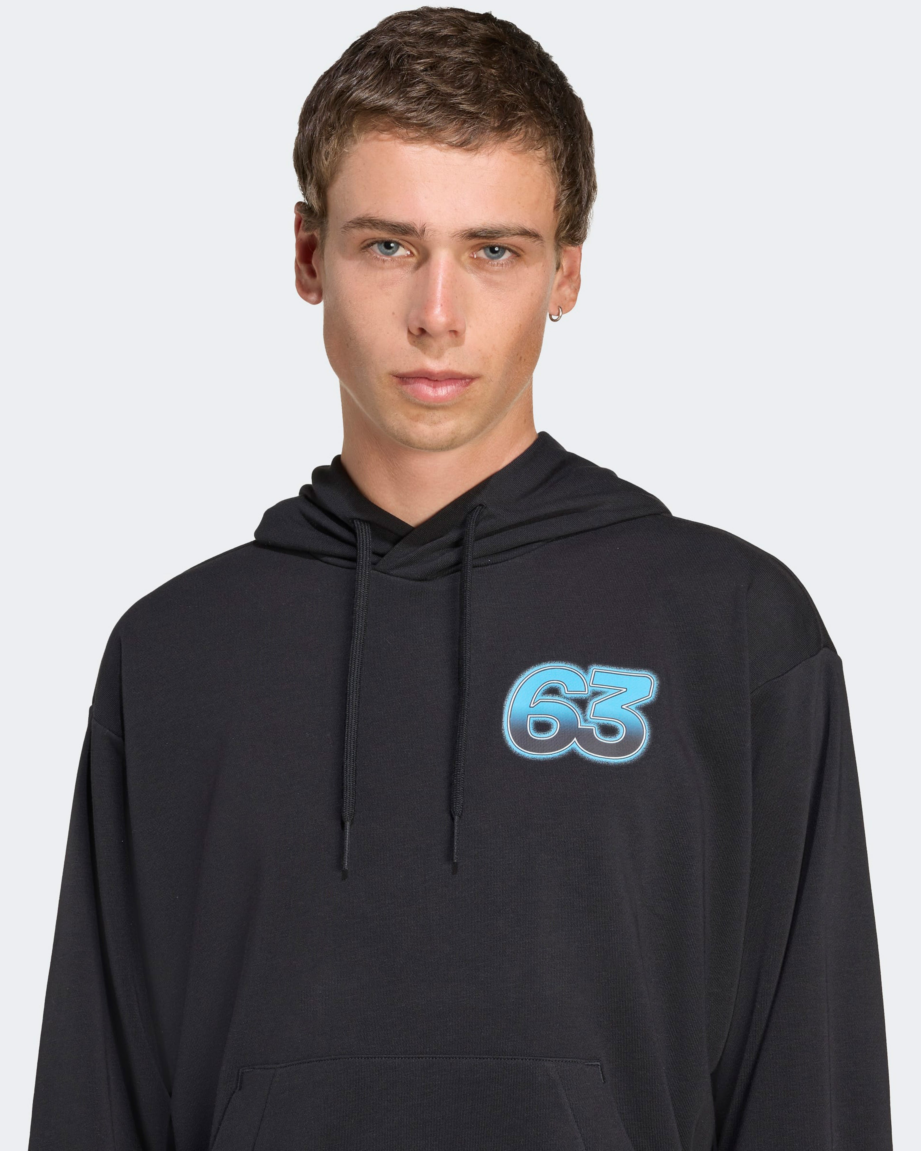 Mens George Russell Graphic Hoody Black