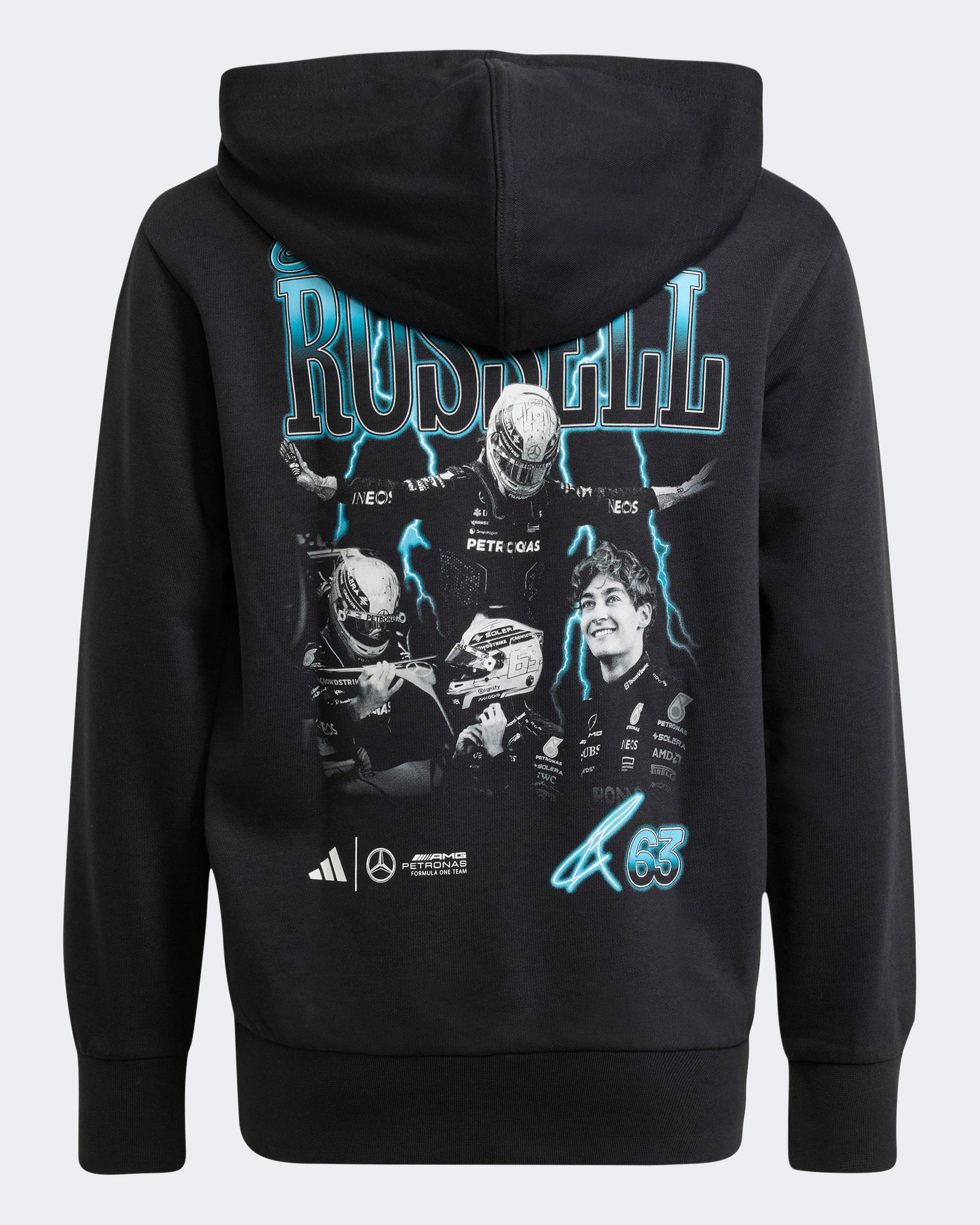 Kids George Russell Graphic Hoody Black