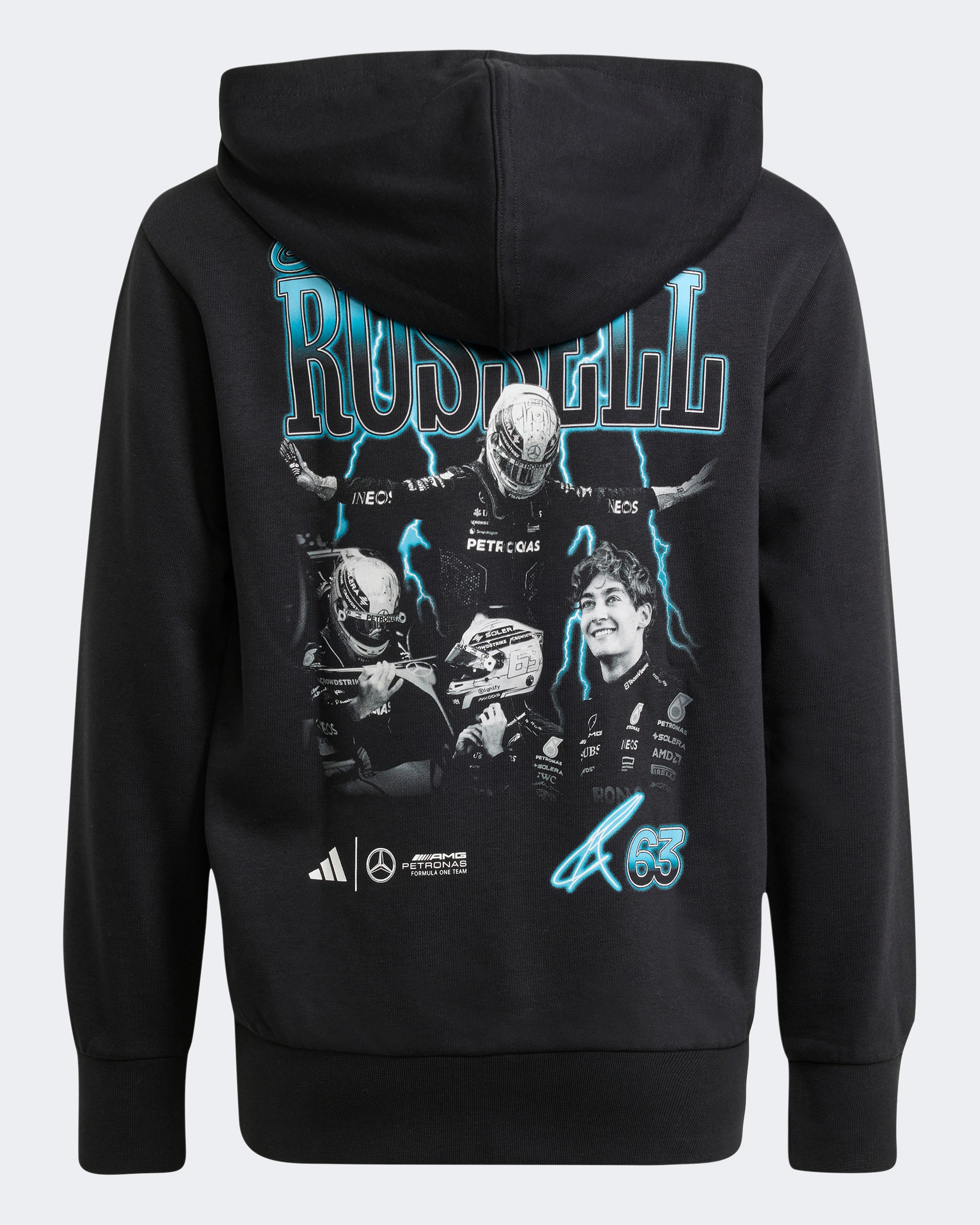 Kids George Russell Graphic Hoody Black