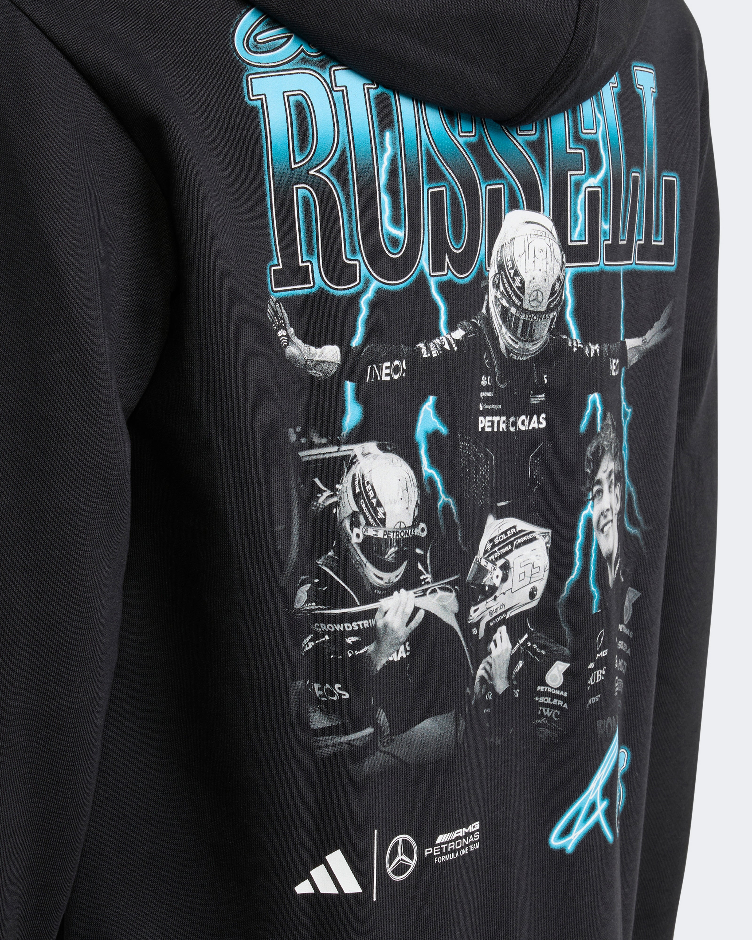 Kids George Russell Graphic Hoody Black