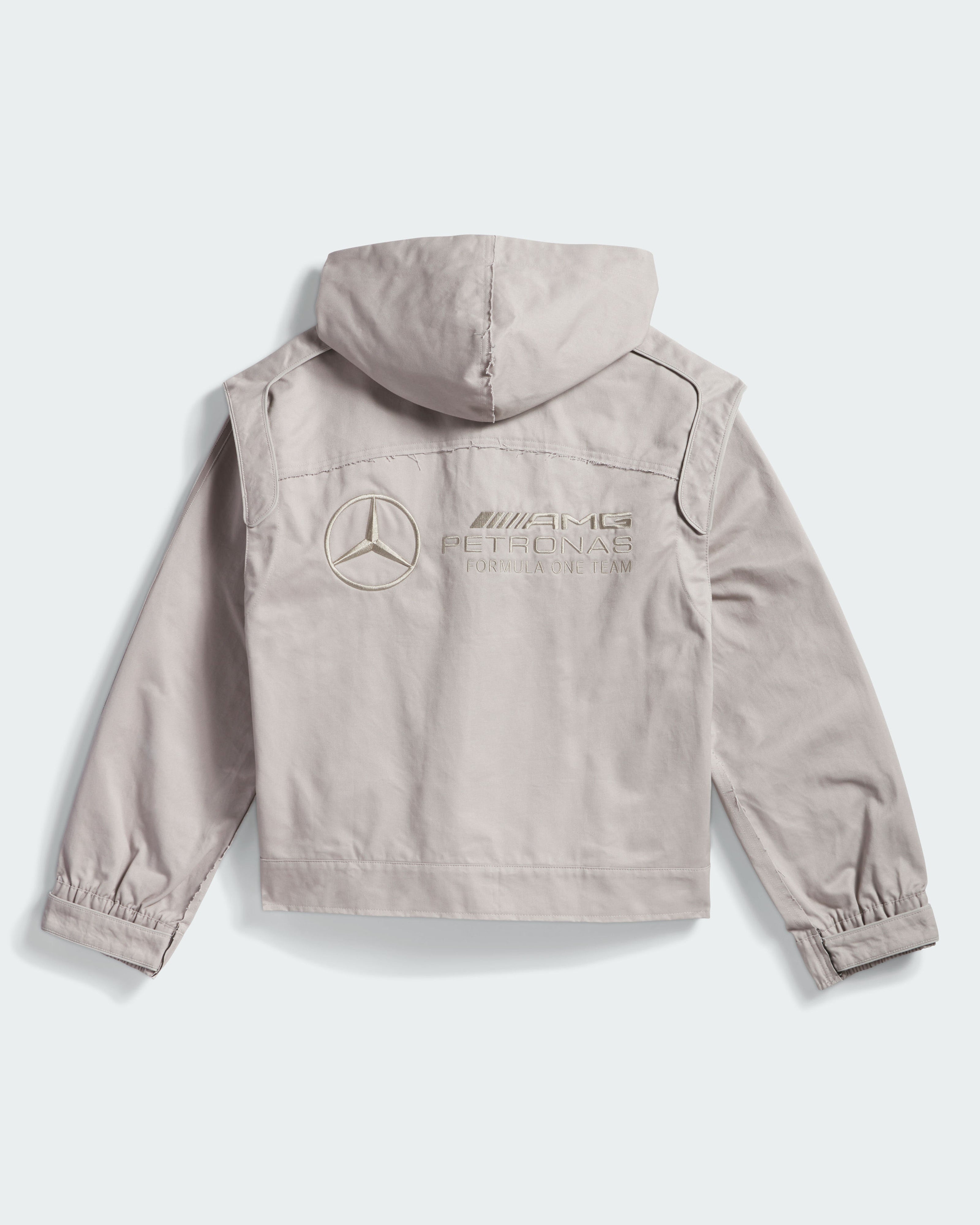 adidas para Bad Bunny x Mercedes-AMG F1 Racing Zip Up Track Top with Balaclava Grey