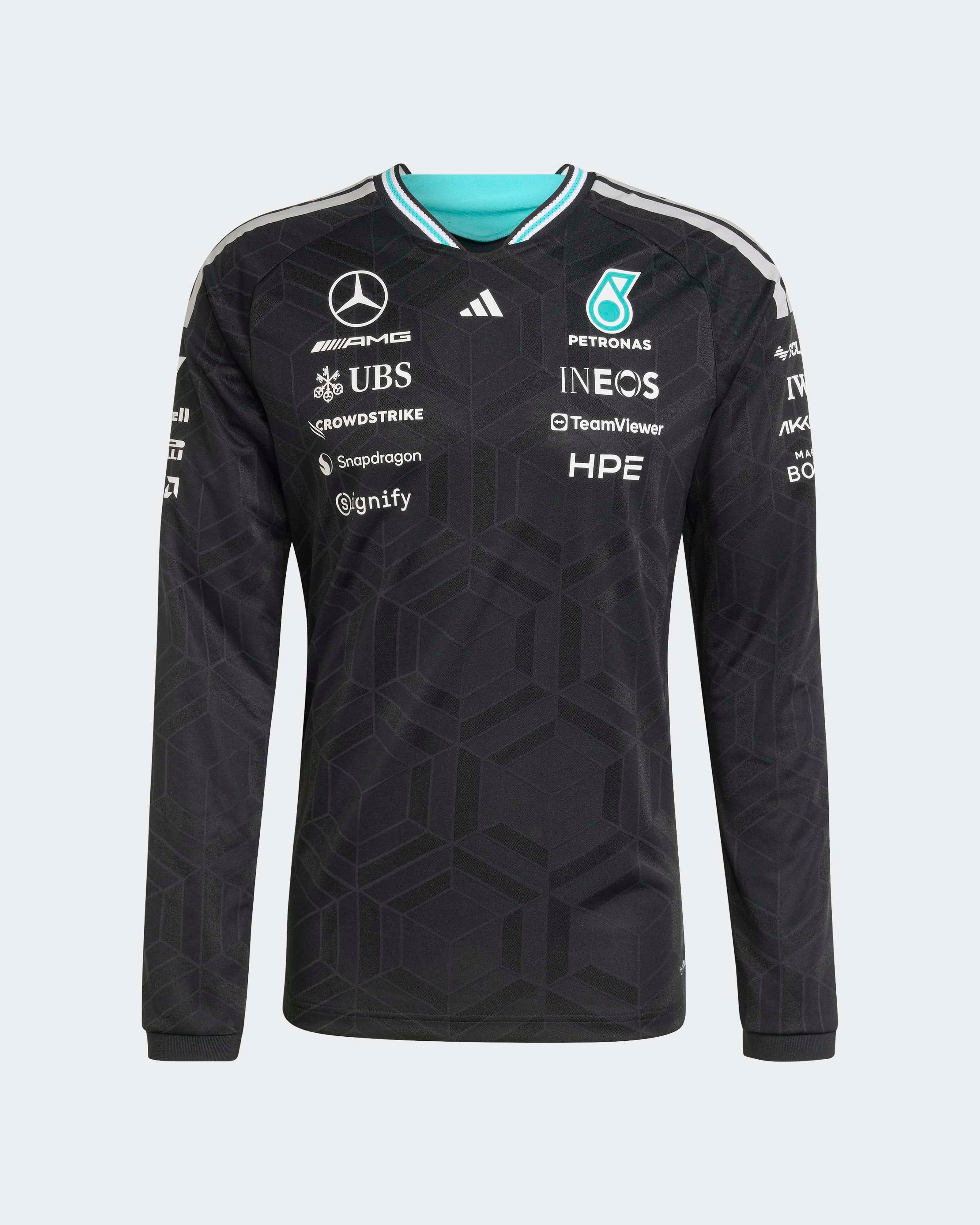 Men's 2026 Authentic Driver Long Sleeve Tee – Black | Mercedes-AMG